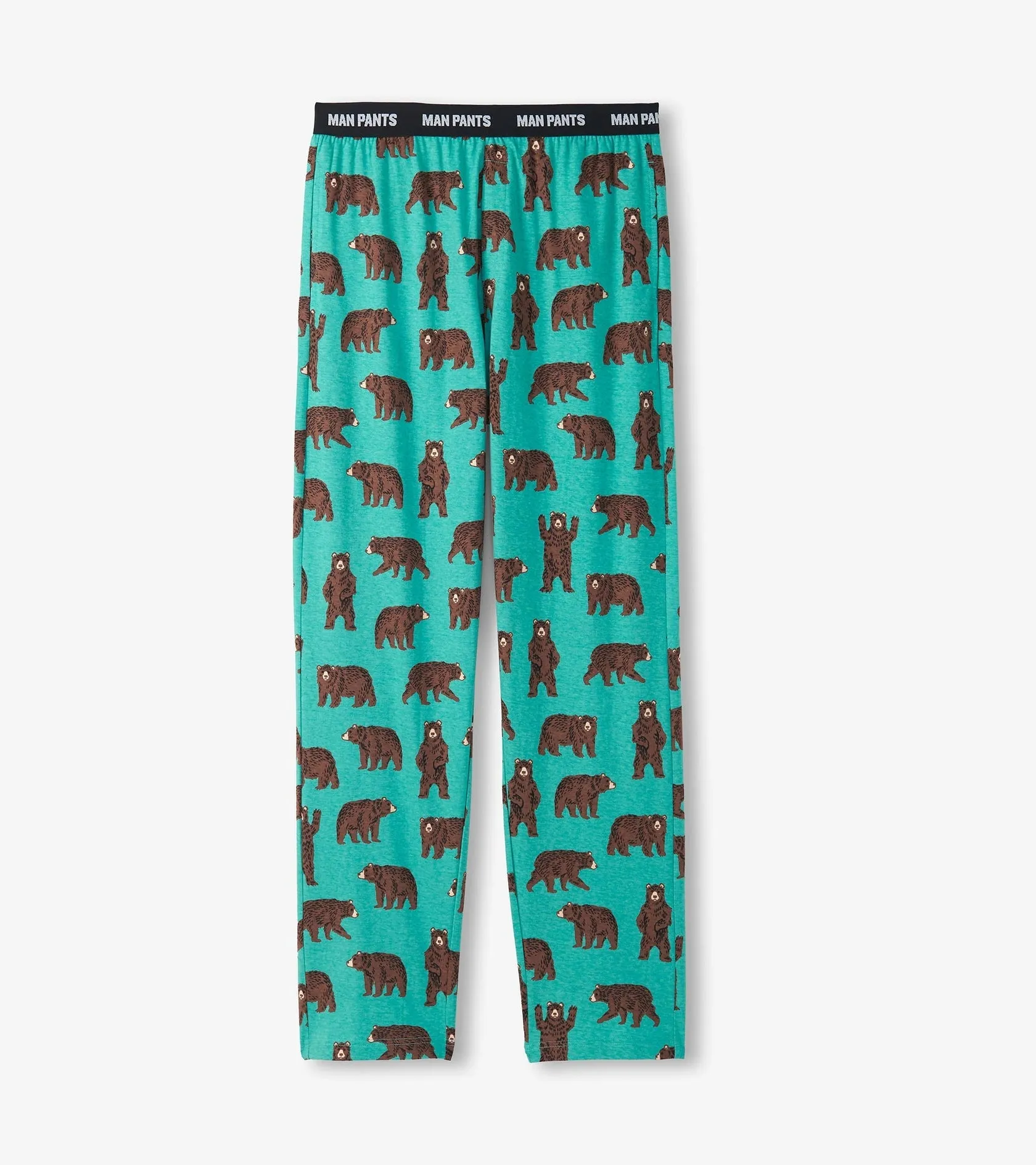 Little Blue House Brown Bears Man Pants