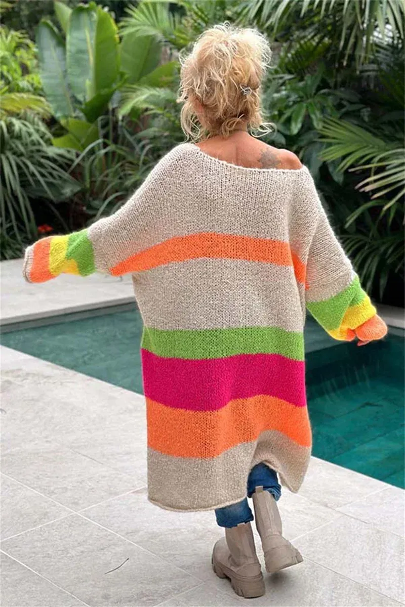 Lockerer Ibiza-Peace-Pullover - Pamela