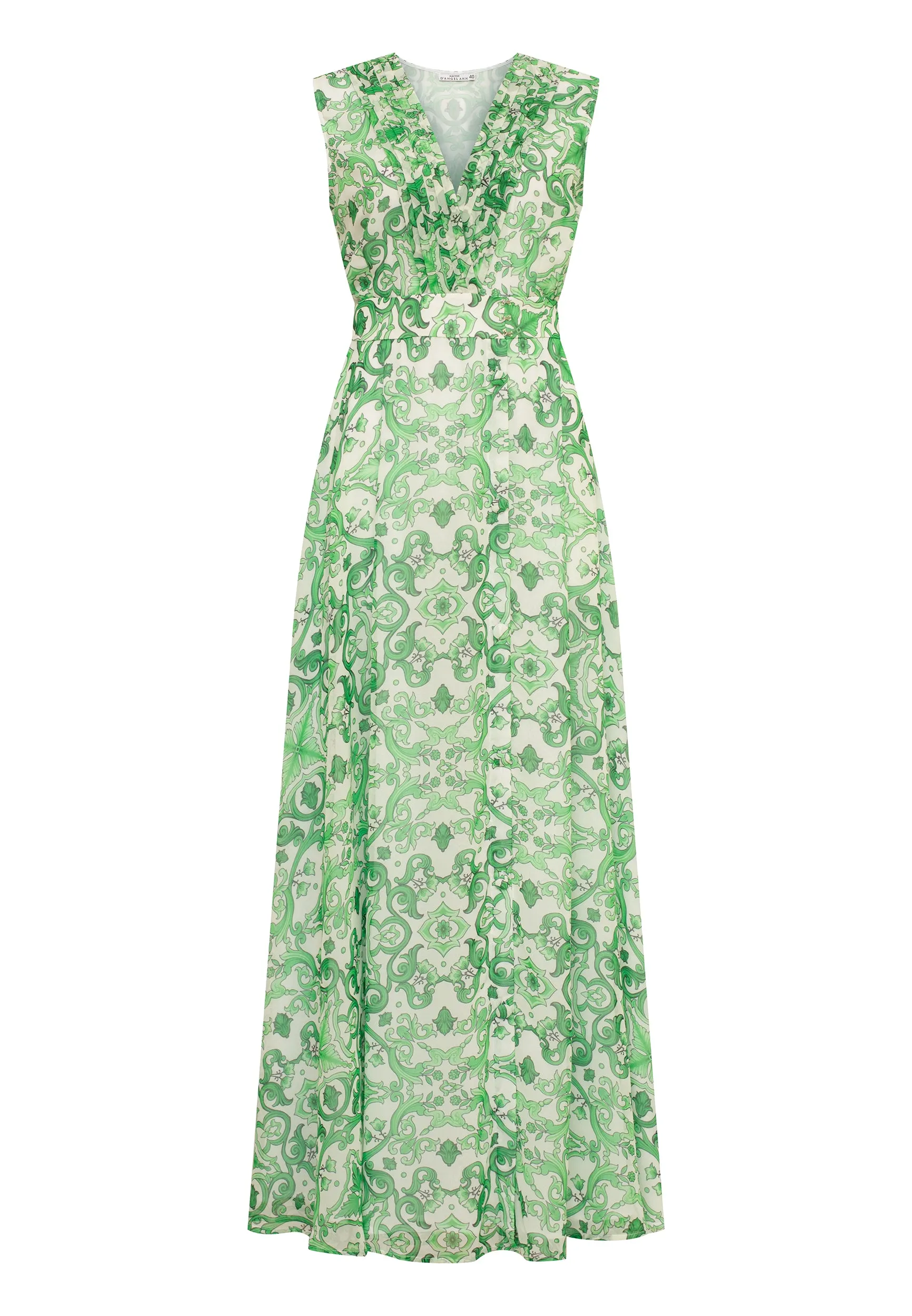 LONG FLORAL DRESS SLEEVELESS