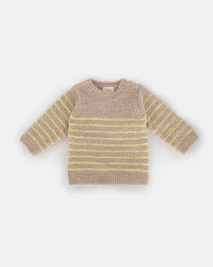 Long Sleeved Top Striped - Fuzzy