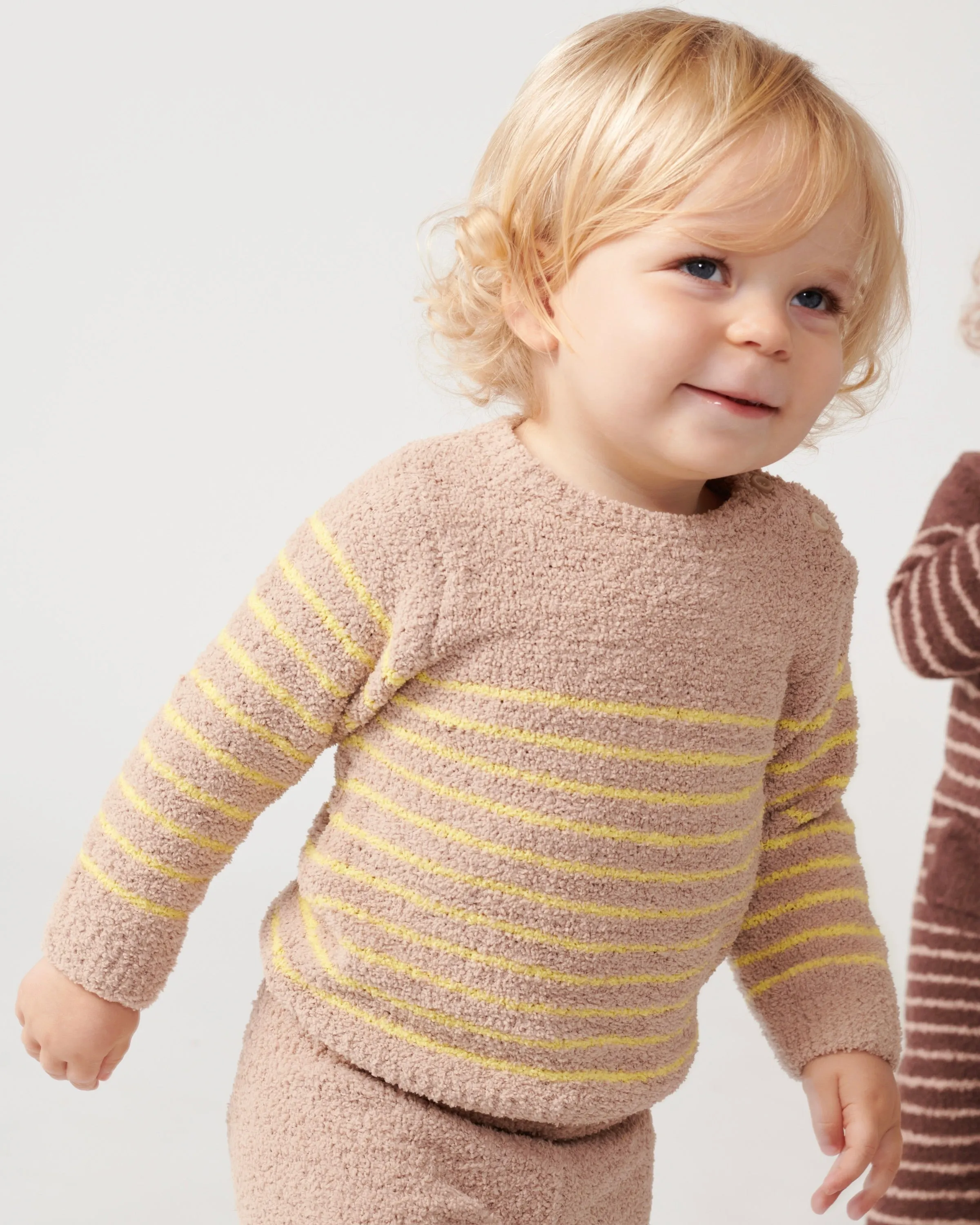 Long Sleeved Top Striped - Fuzzy