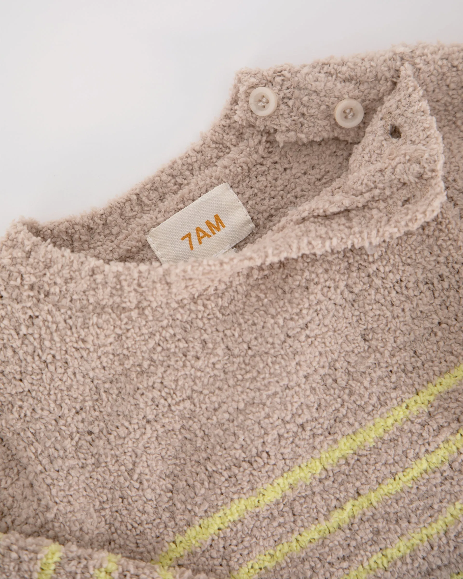 Long Sleeved Top Striped - Fuzzy