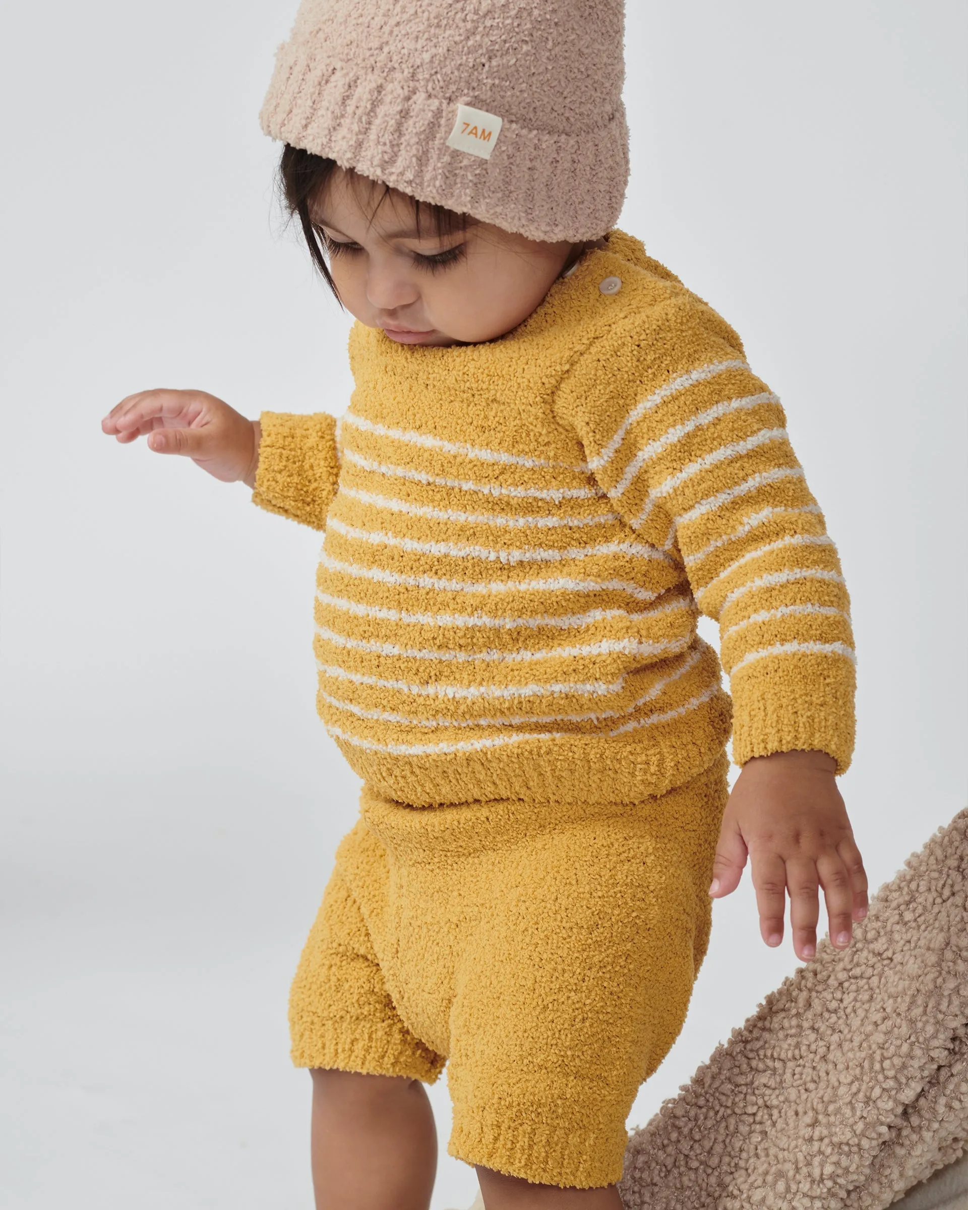 Long Sleeved Top Striped - Fuzzy