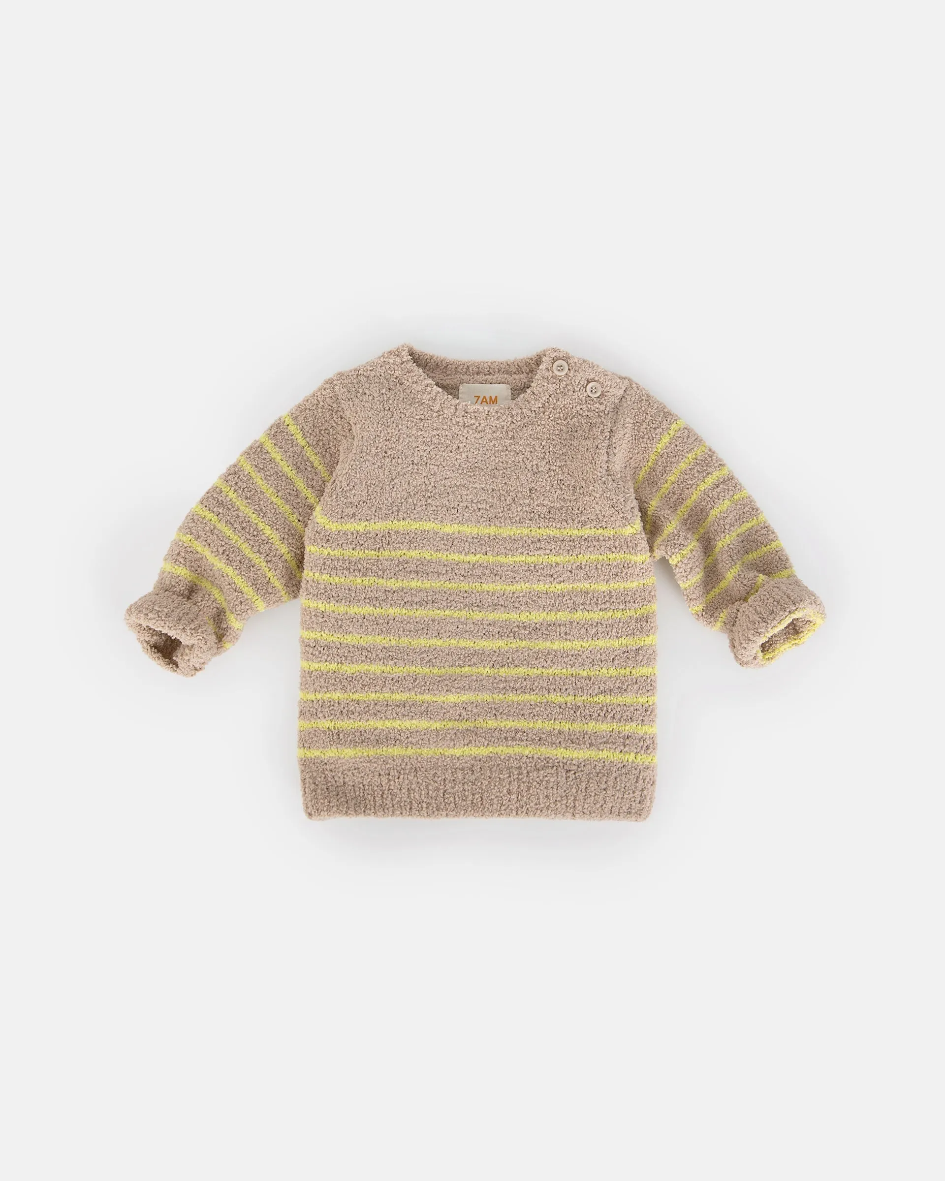 Long Sleeved Top Striped - Fuzzy
