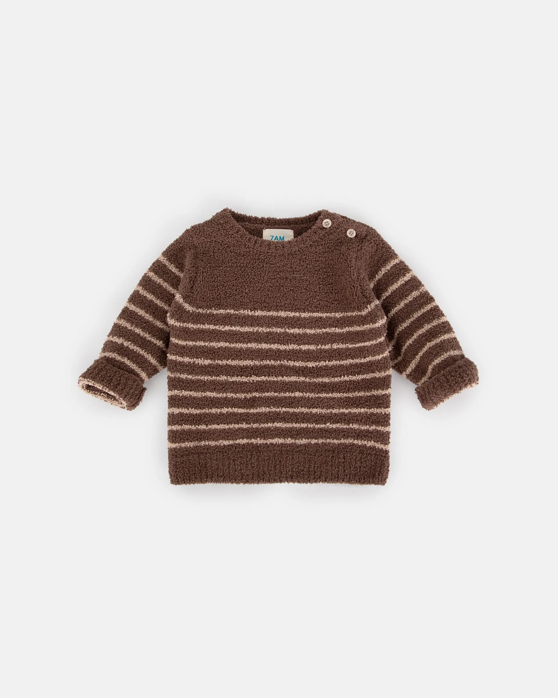 Long Sleeved Top Striped - Fuzzy