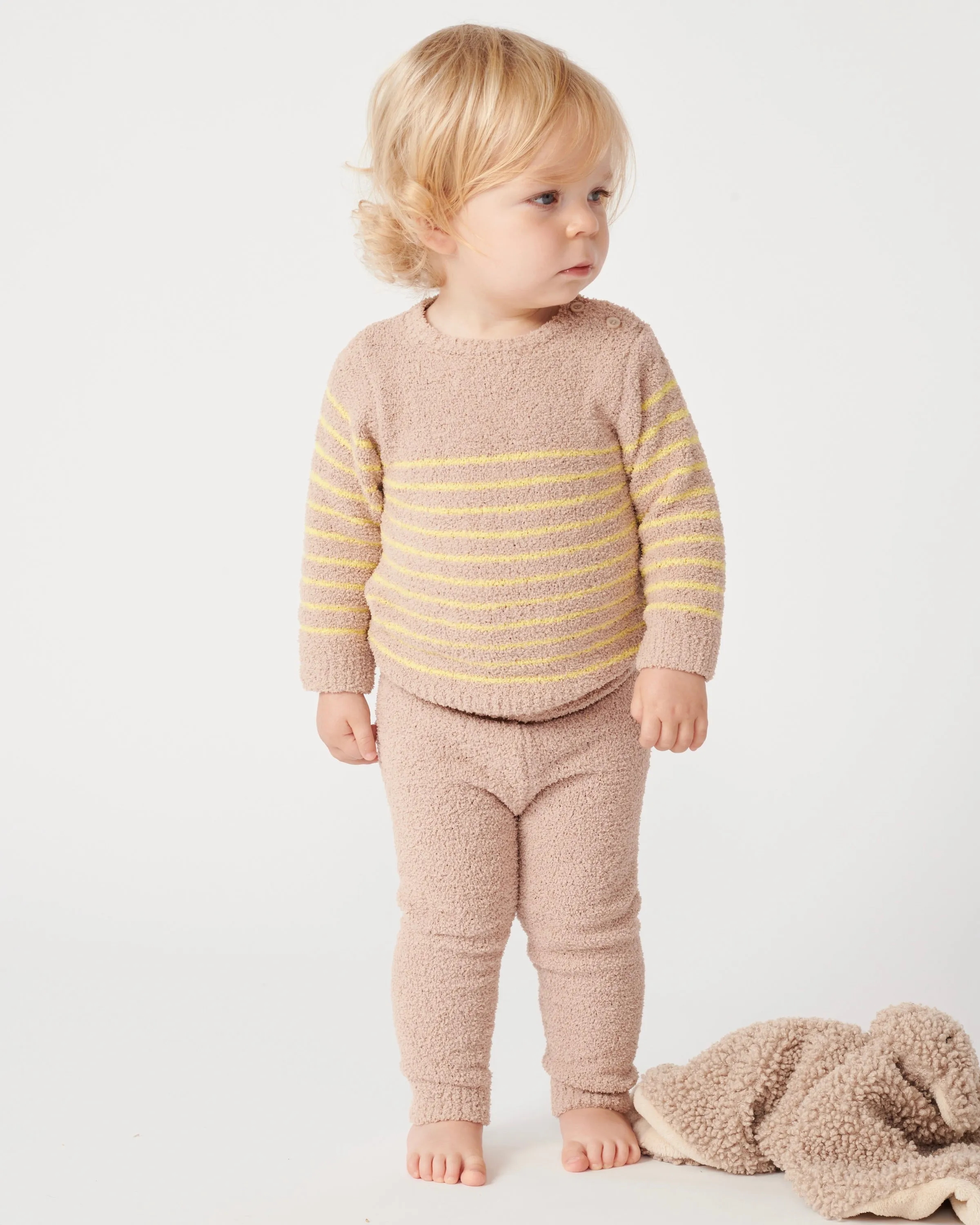 Long Sleeved Top Striped - Fuzzy