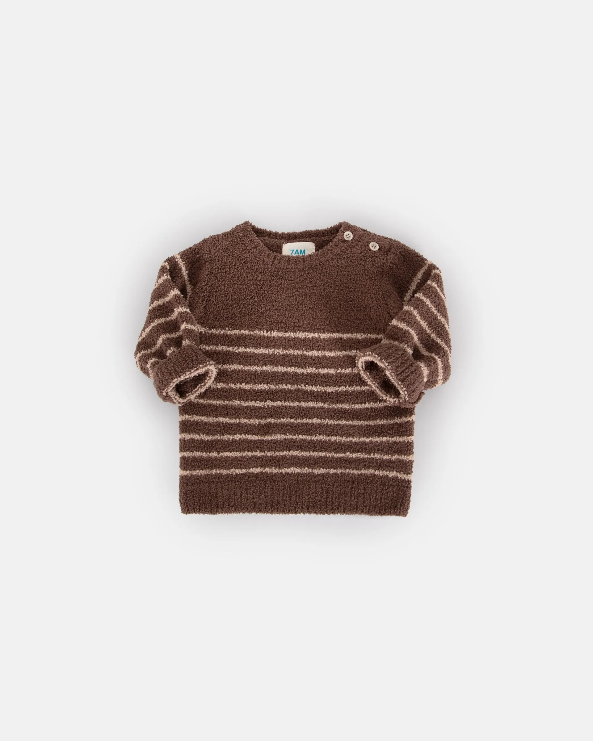 Long Sleeved Top Striped - Fuzzy