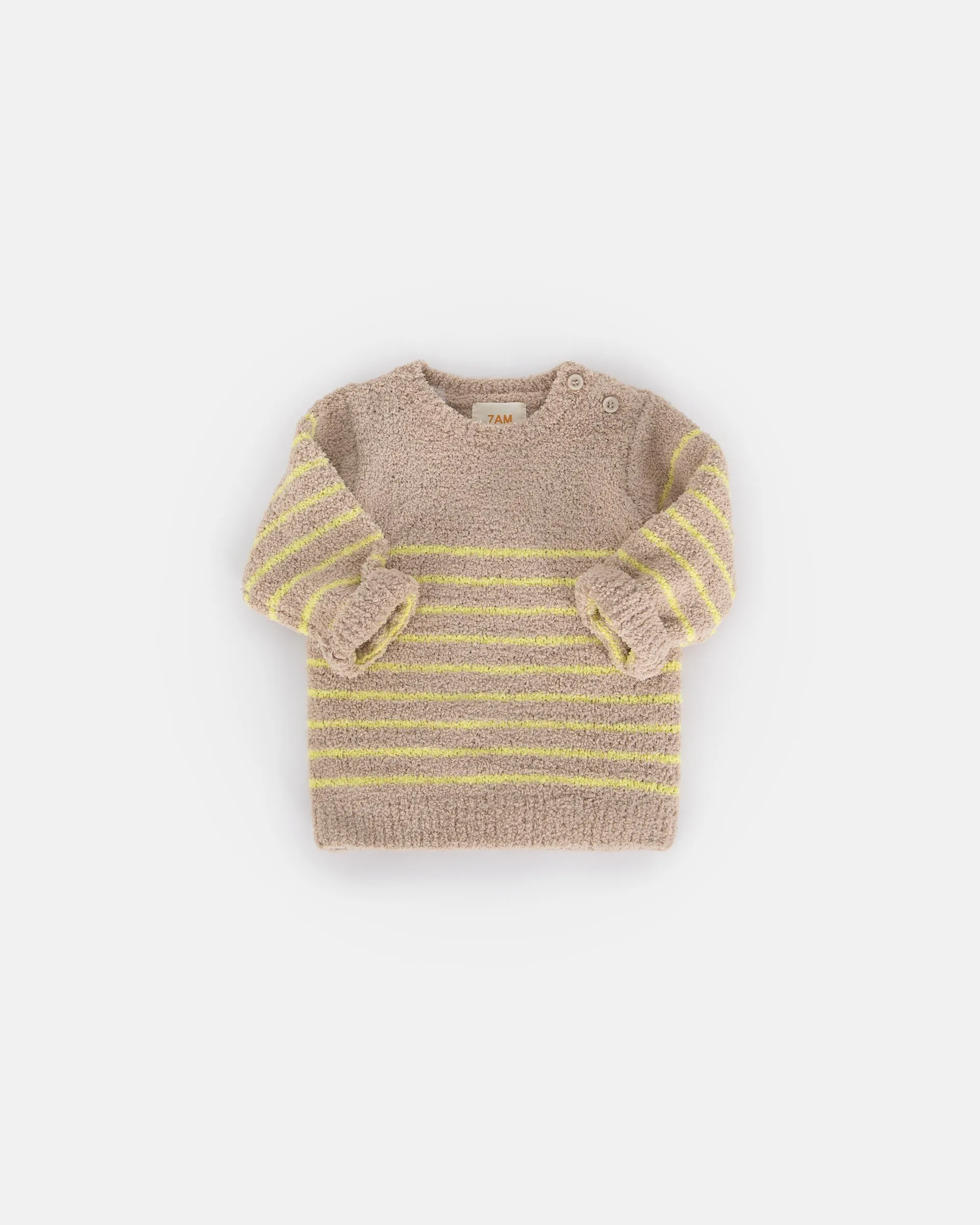 Long Sleeved Top Striped - Fuzzy