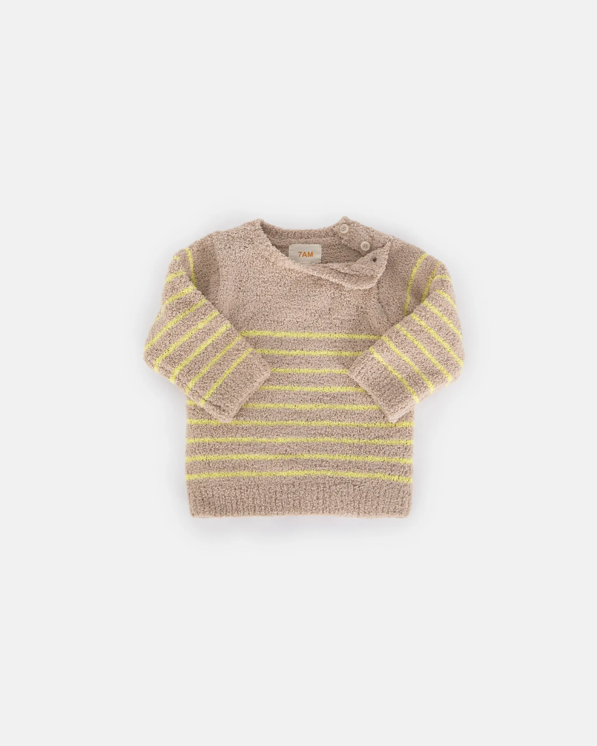 Long Sleeved Top Striped - Fuzzy