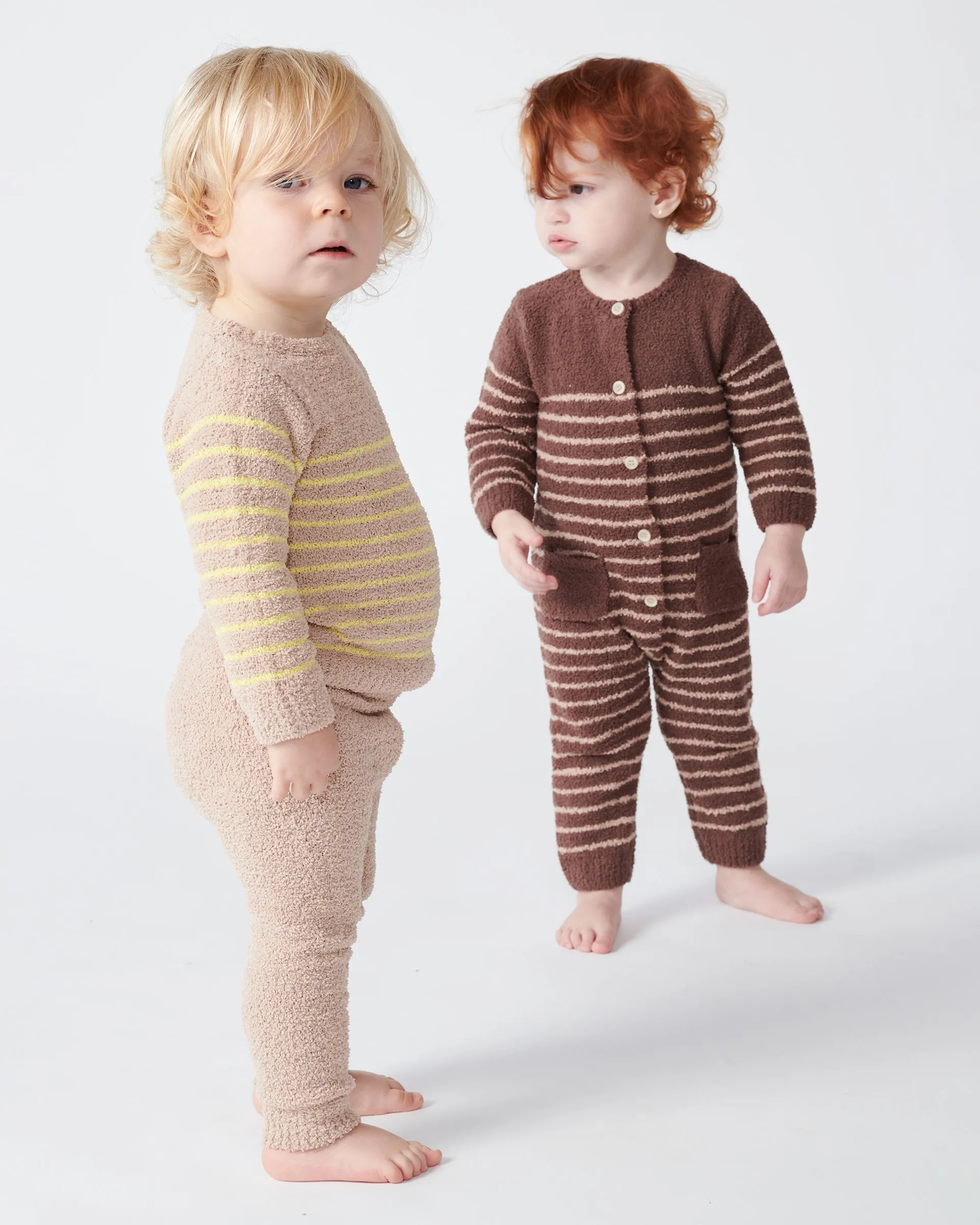 Long Sleeved Top Striped - Fuzzy