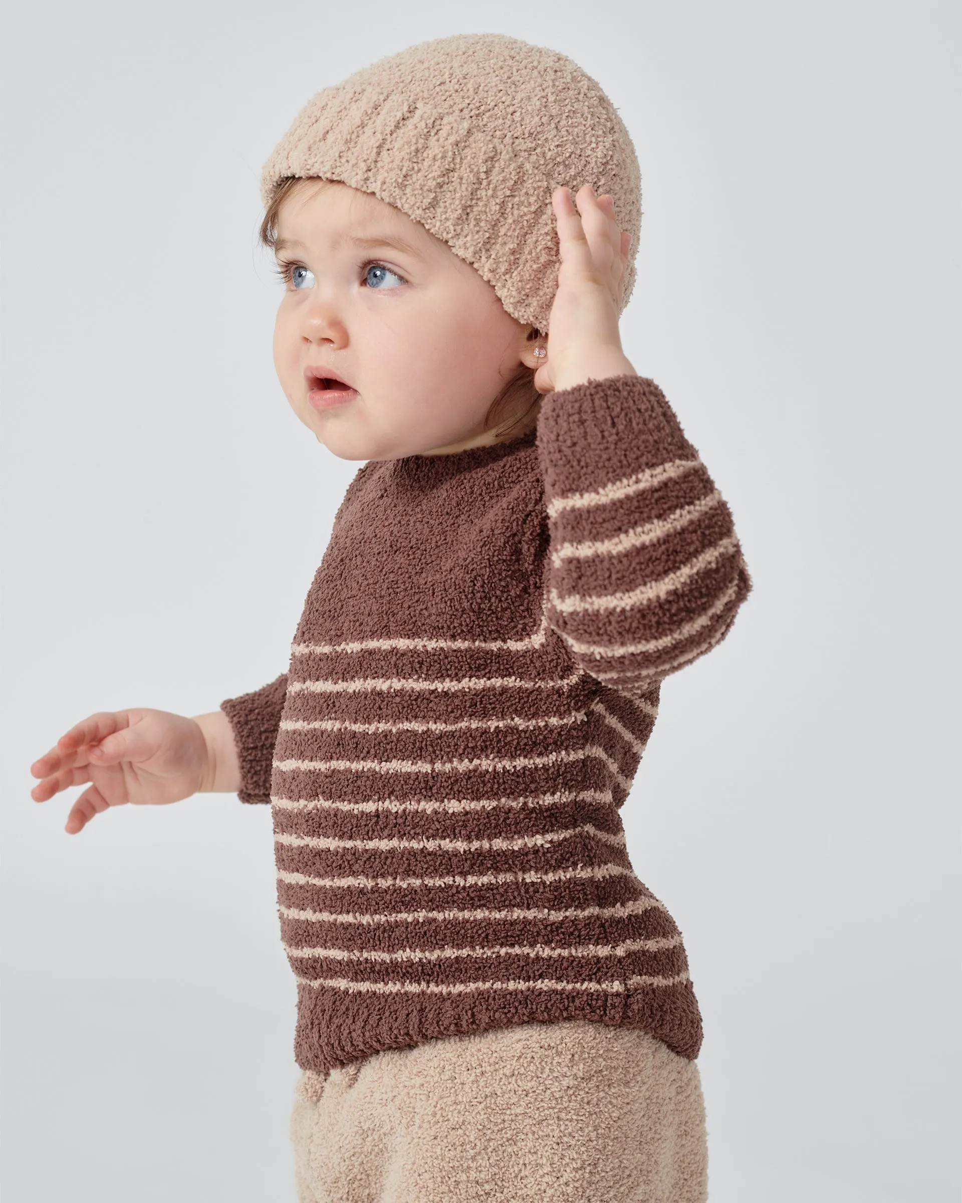 Long Sleeved Top Striped - Fuzzy