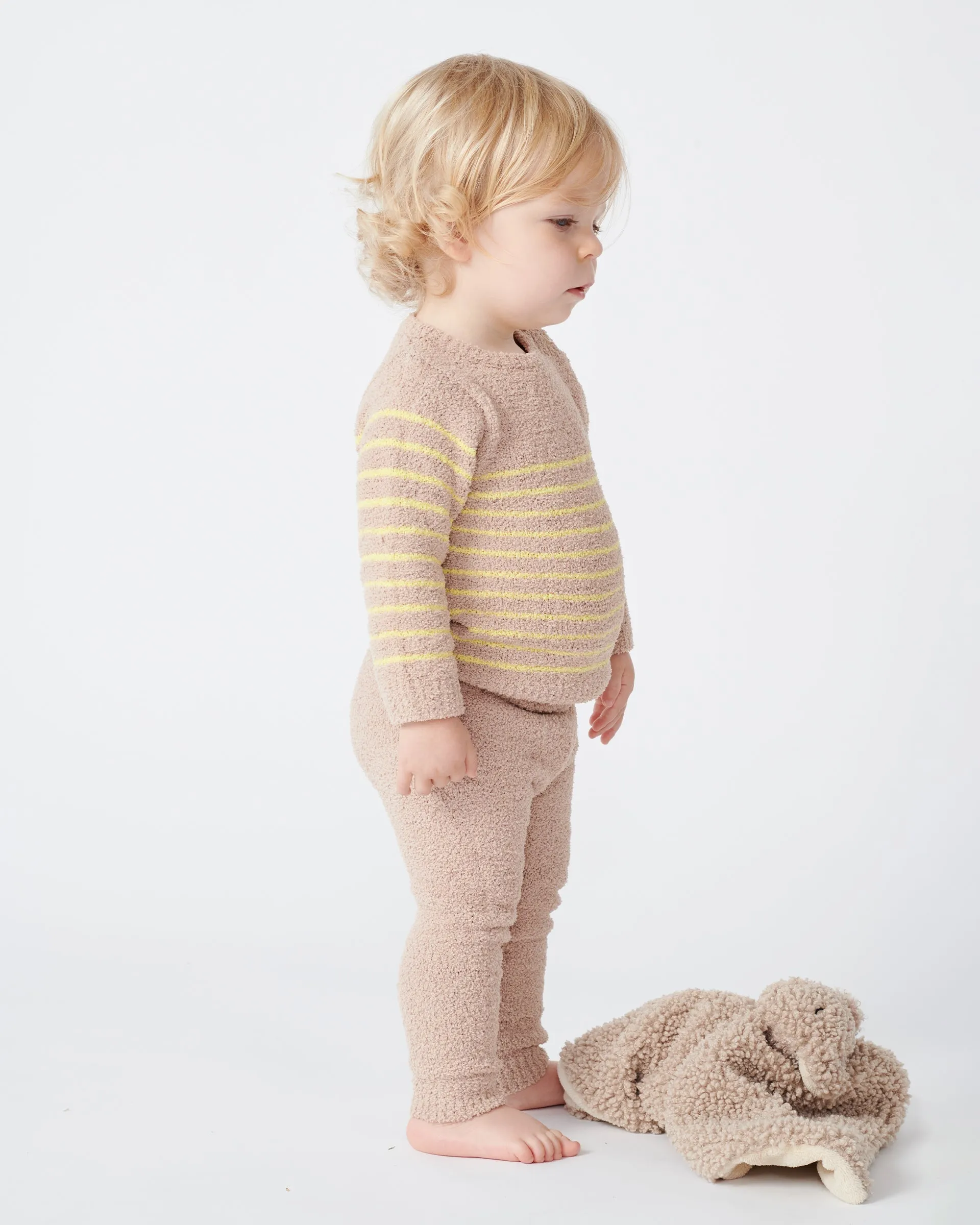 Long Sleeved Top Striped - Fuzzy