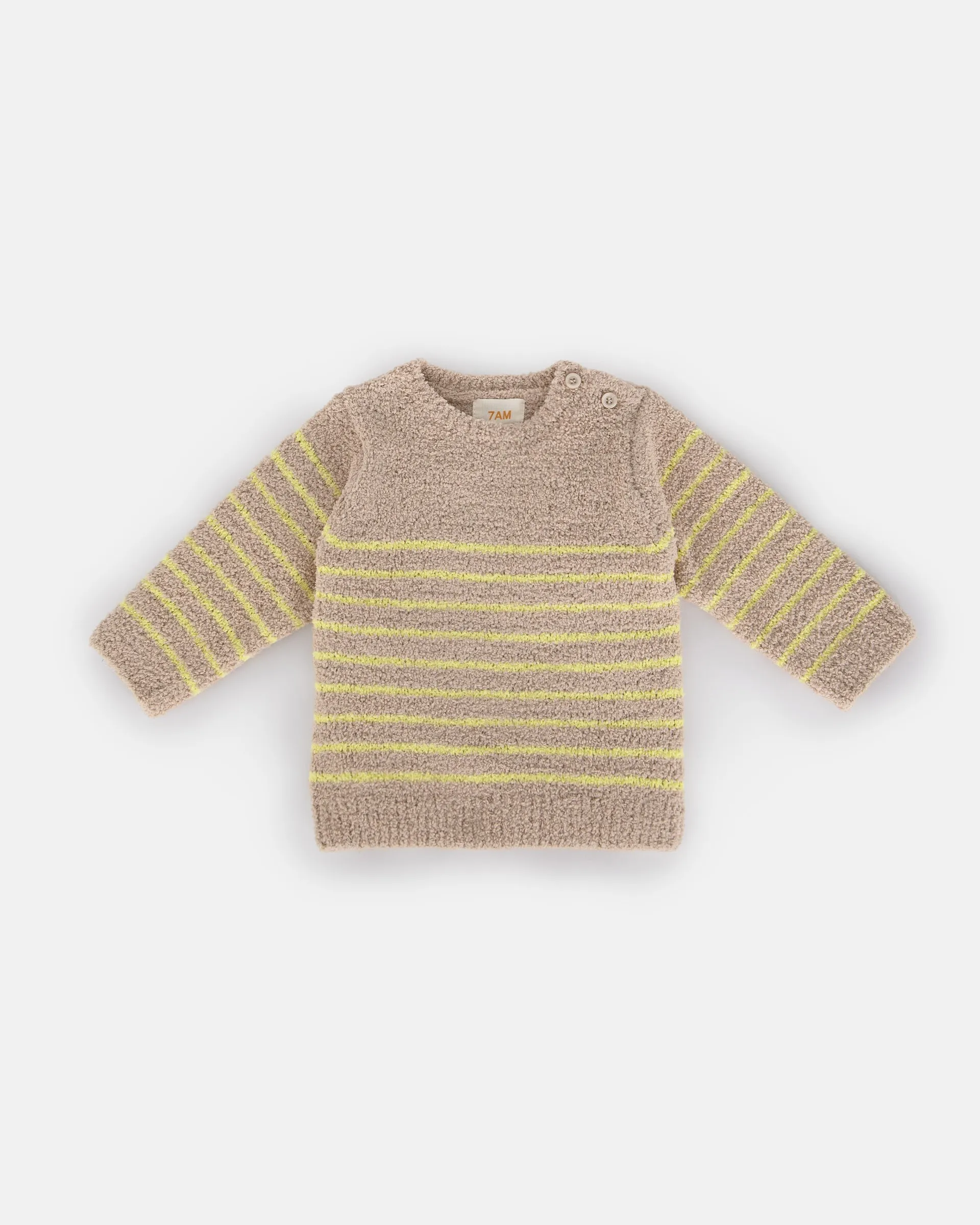 Long Sleeved Top Striped - Fuzzy