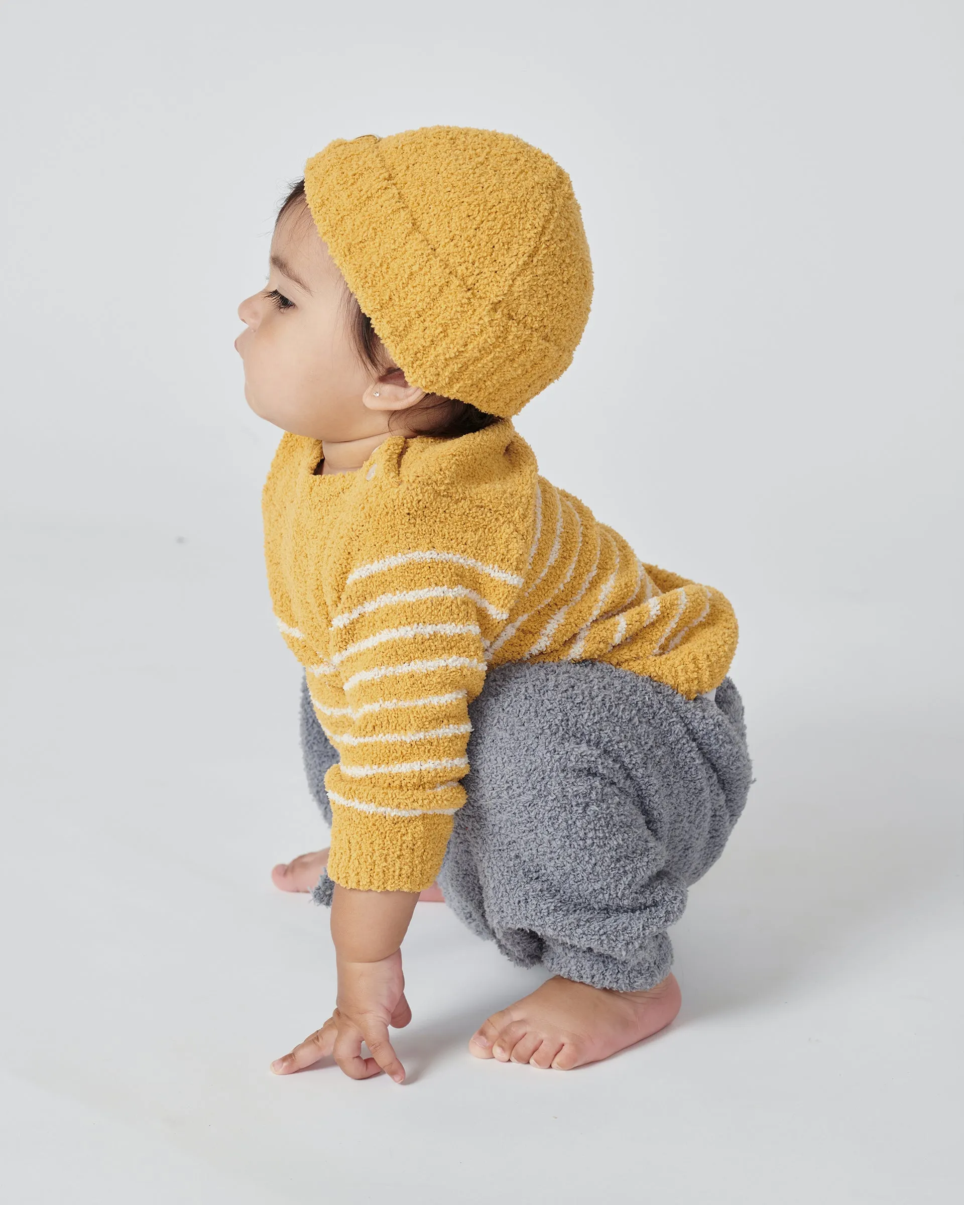 Long Sleeved Top Striped - Fuzzy