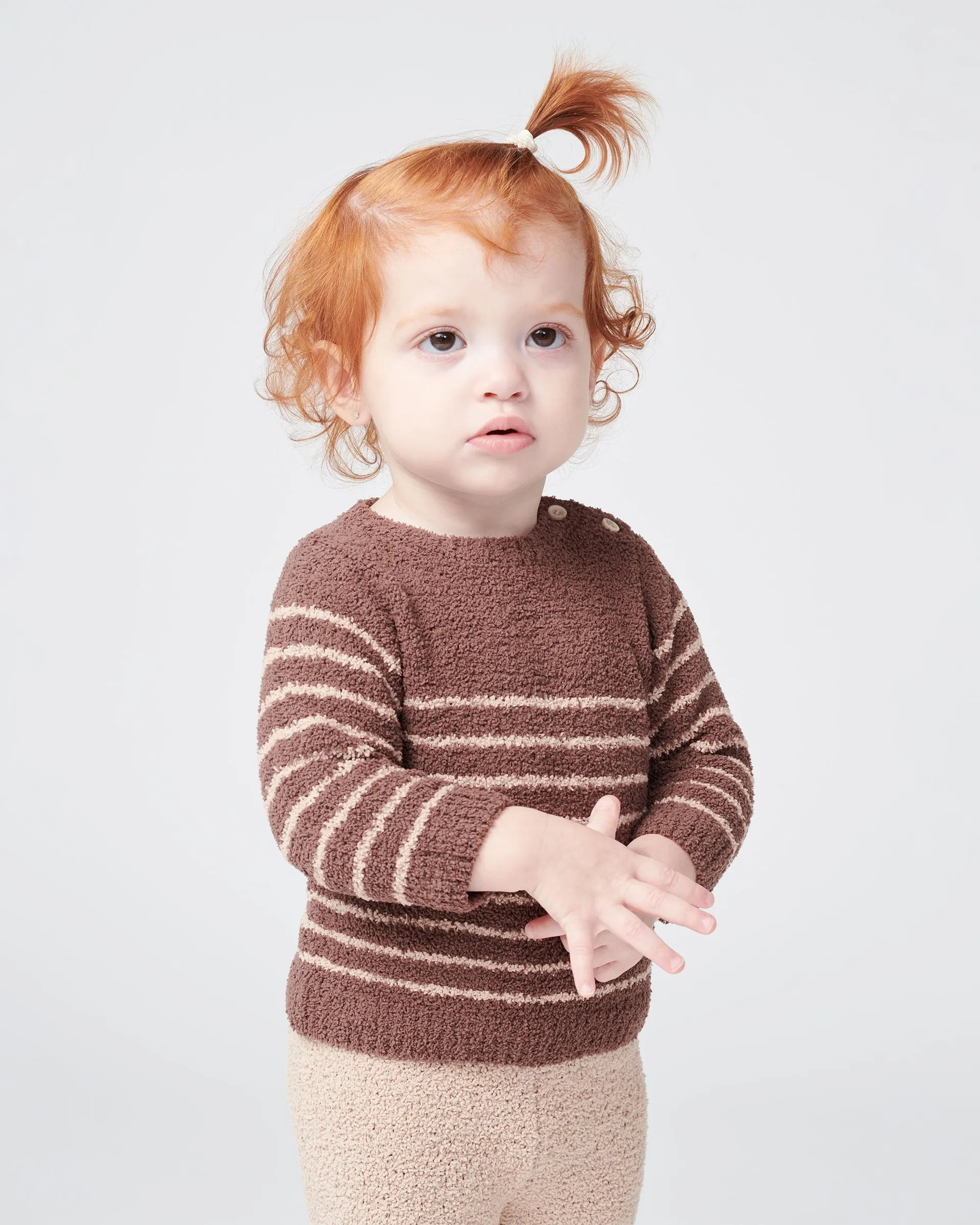Long Sleeved Top Striped - Fuzzy