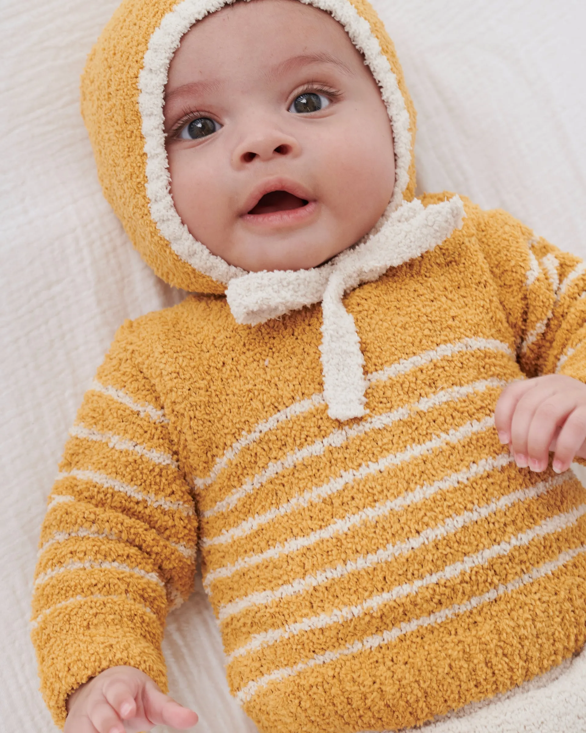 Long Sleeved Top Striped - Fuzzy