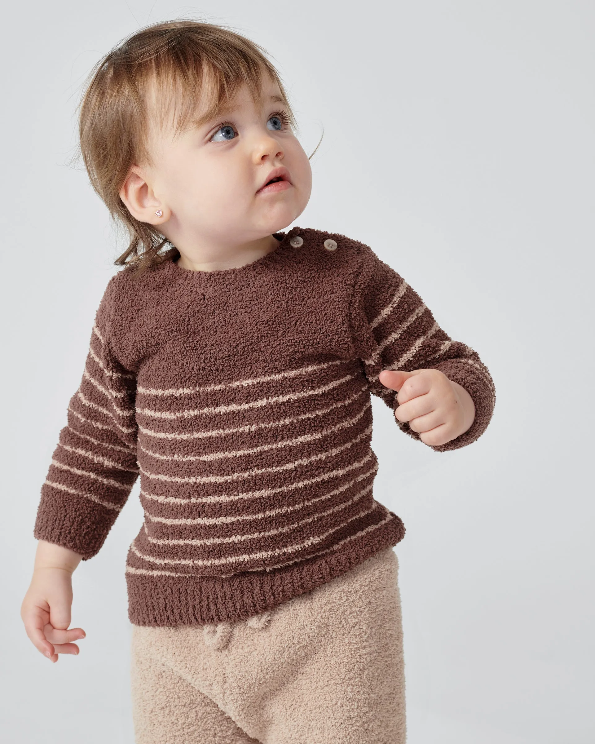 Long Sleeved Top Striped - Fuzzy