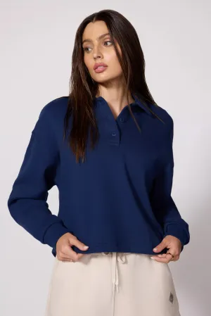 Luxefleece Polo - Navy