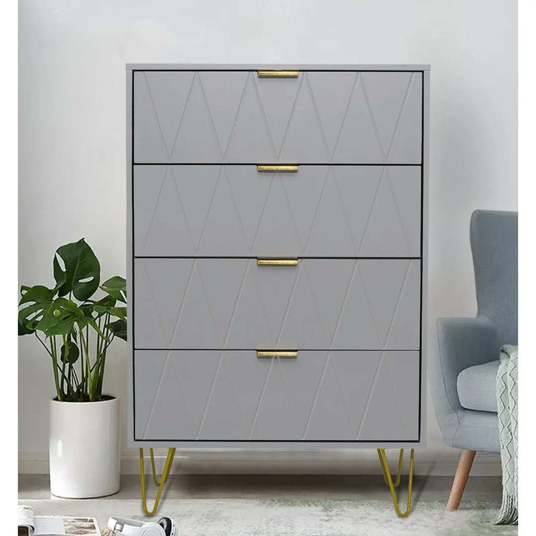 Marable 4 Drawer 23.6" W Chest Willa Arlo™ Interiors Color: Gray