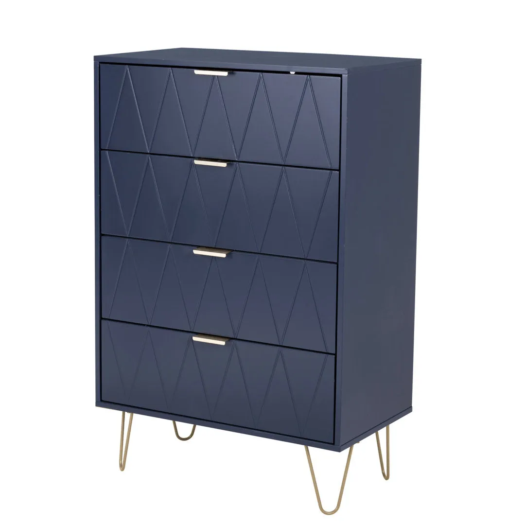 Marable 4 Drawer 23.6" W Chest Willa Arlo™ Interiors Color: Navy Blue