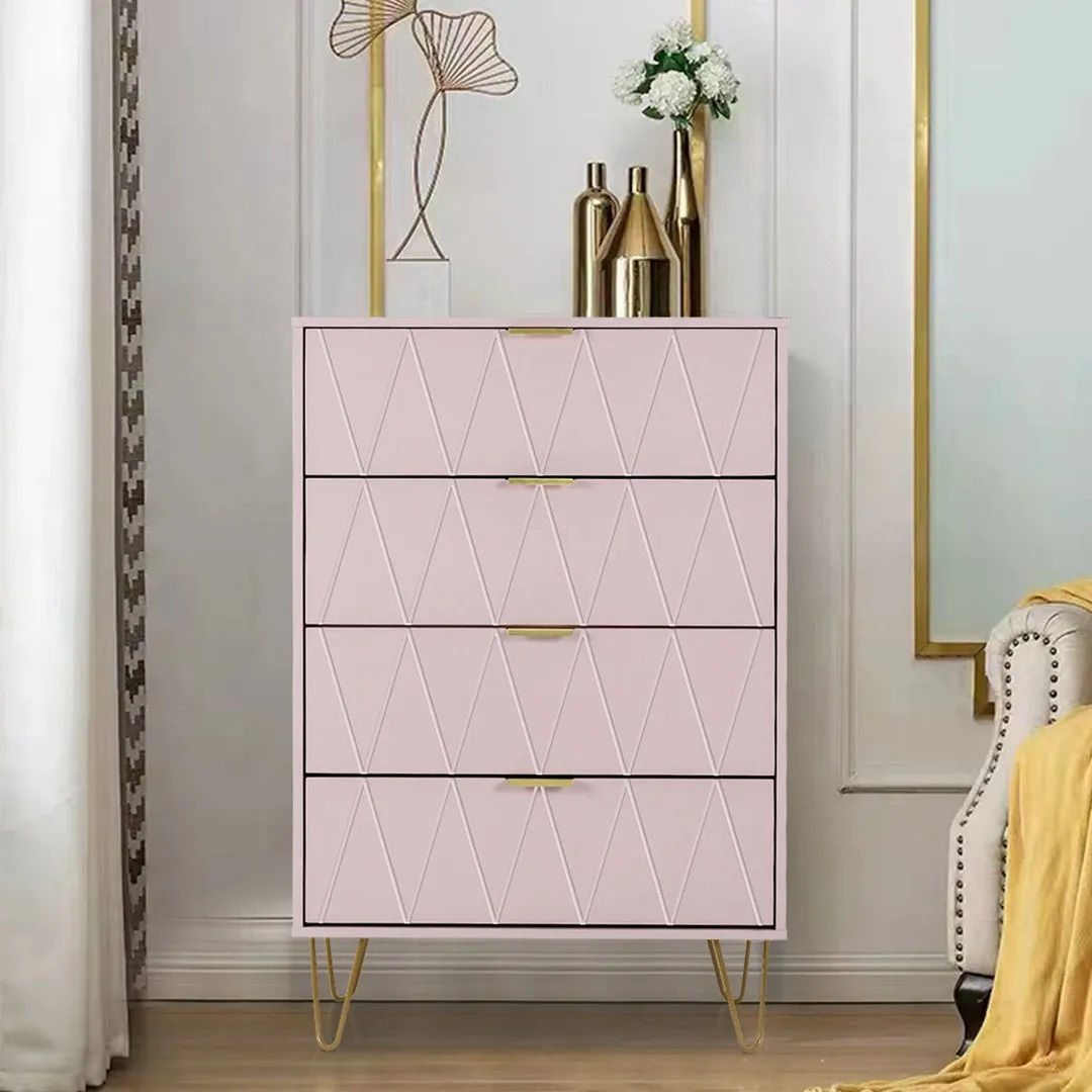 Marable 4 Drawer 23.6" W Chest Willa Arlo™ Interiors Color: Pink