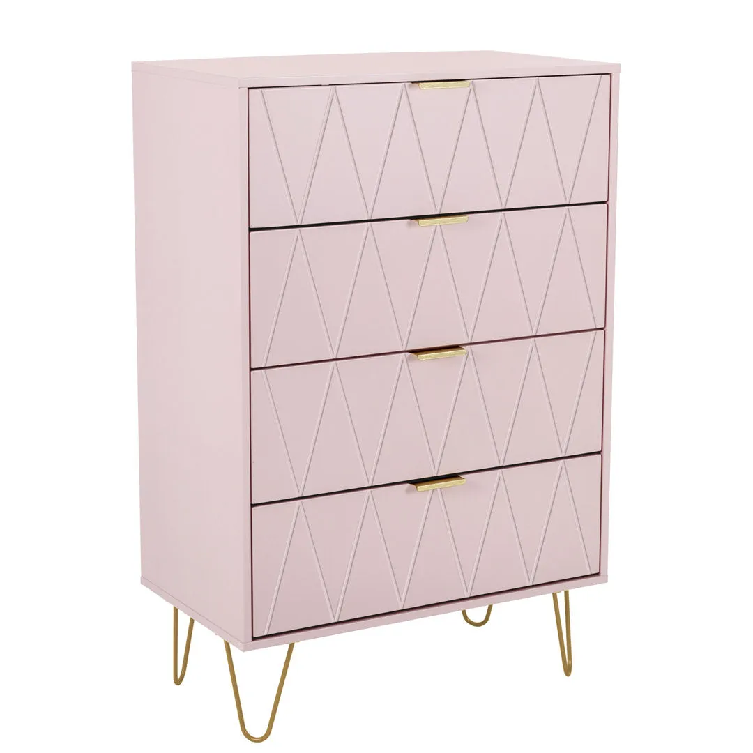 Marable 4 Drawer 23.6" W Chest Willa Arlo™ Interiors Color: Pink