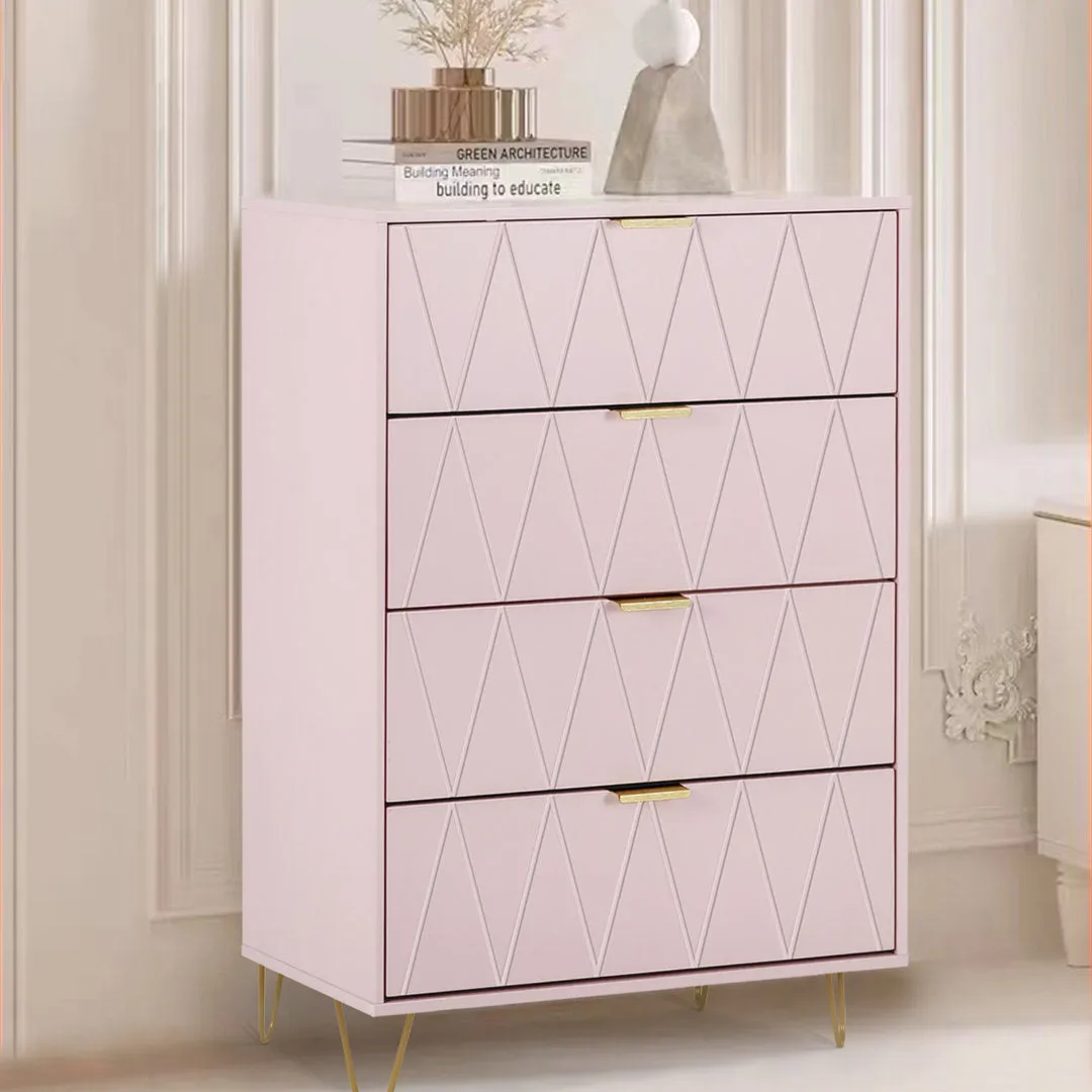 Marable 4 Drawer 23.6" W Chest Willa Arlo™ Interiors Color: Pink