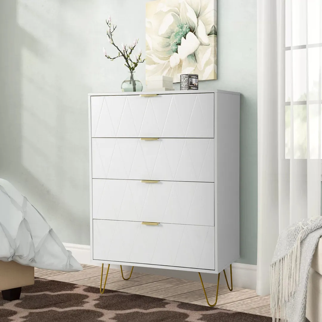 Marable 4 Drawer 23.6" W Chest Willa Arlo™ Interiors Color: White
