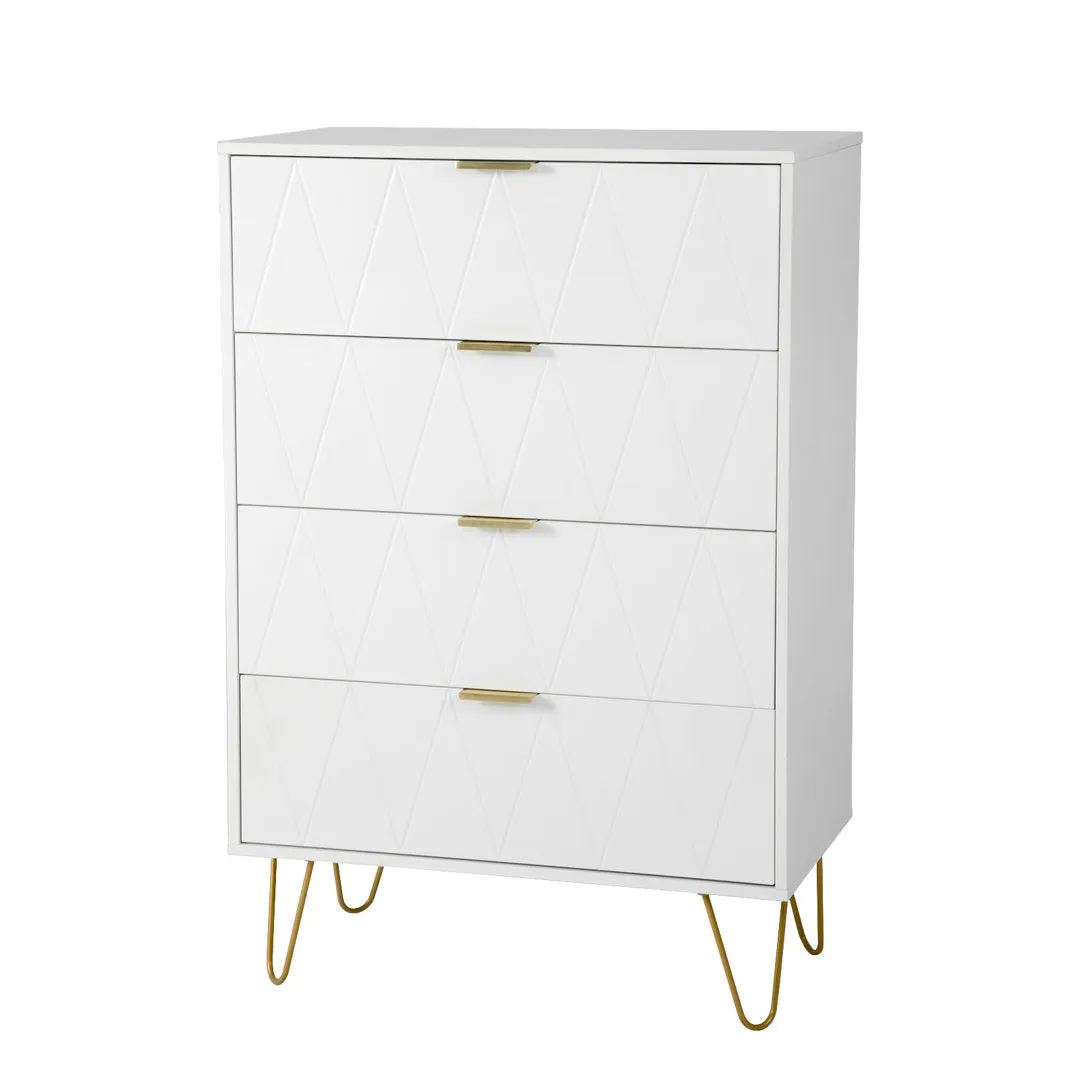 Marable 4 Drawer 23.6" W Chest Willa Arlo™ Interiors Color: White