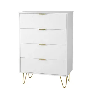 Marable 4 Drawer 23.6" W Chest Willa Arlo™ Interiors Color: White