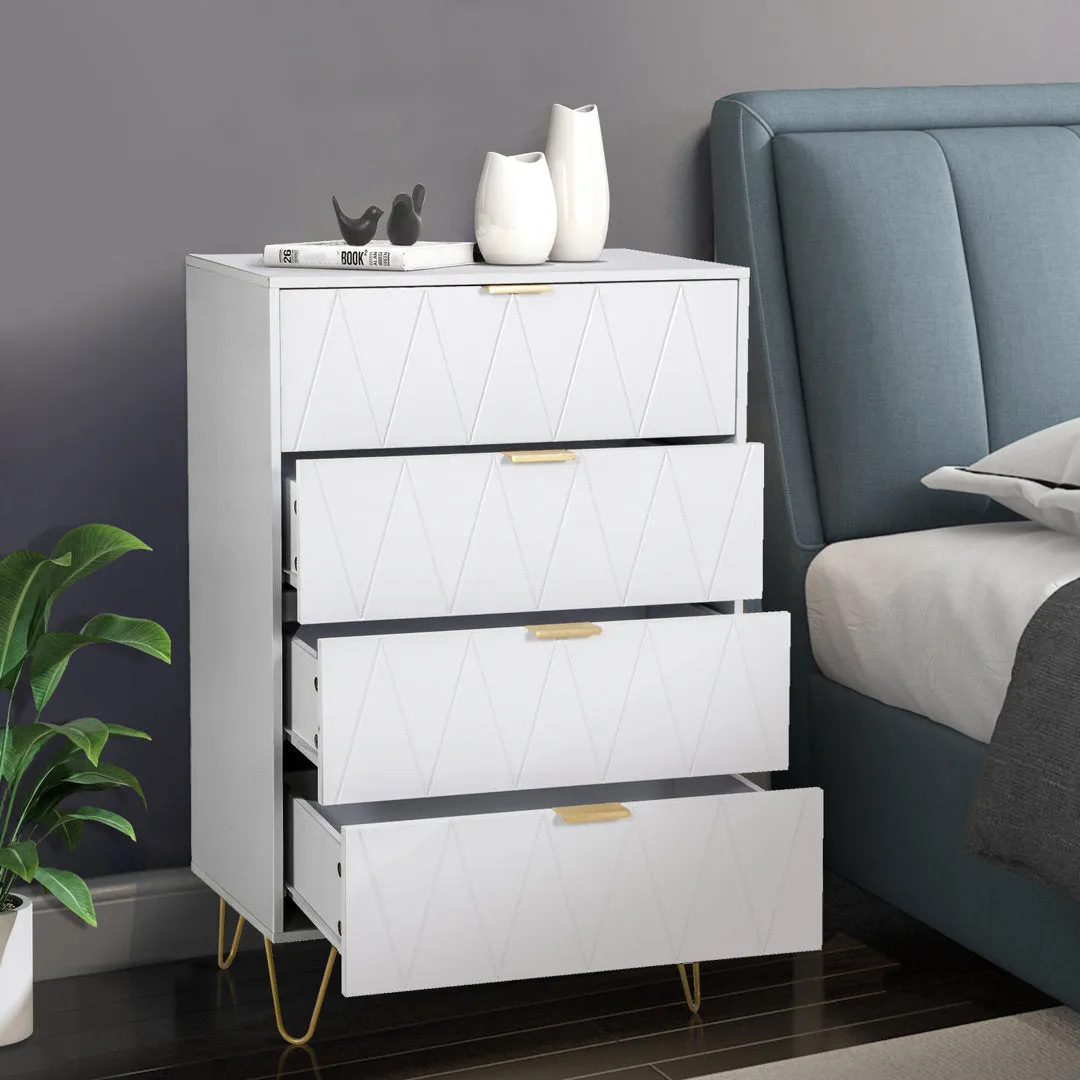 Marable 4 Drawer 23.6" W Chest Willa Arlo™ Interiors Color: White