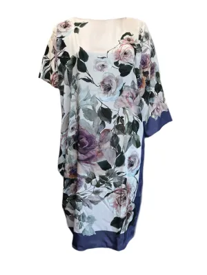 Marina Rinaldi Women's Pink Dublino Floral Printed Maxi Dress Size 22W/31 NWT