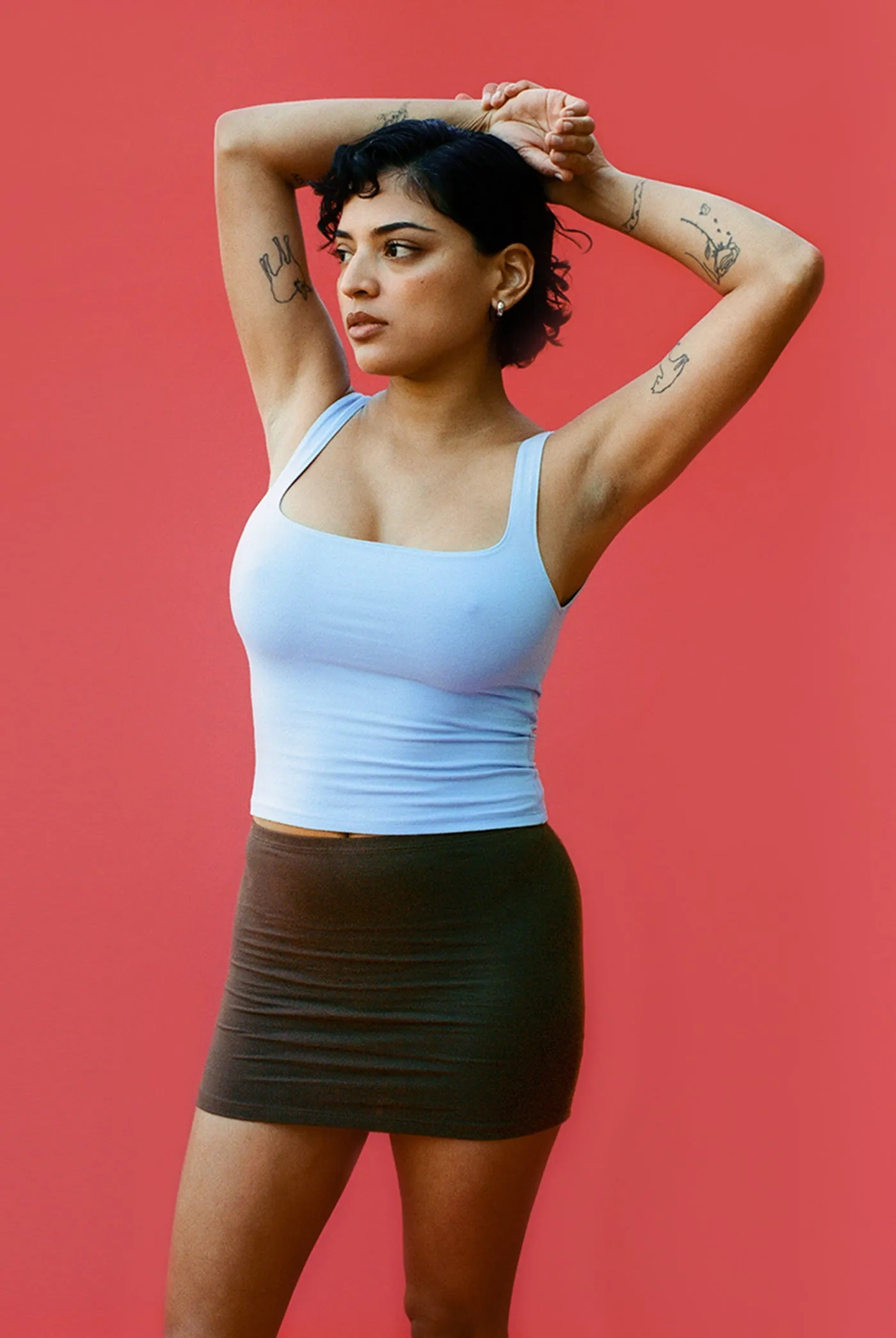 Matisse Scooped Tank in Baby Blue