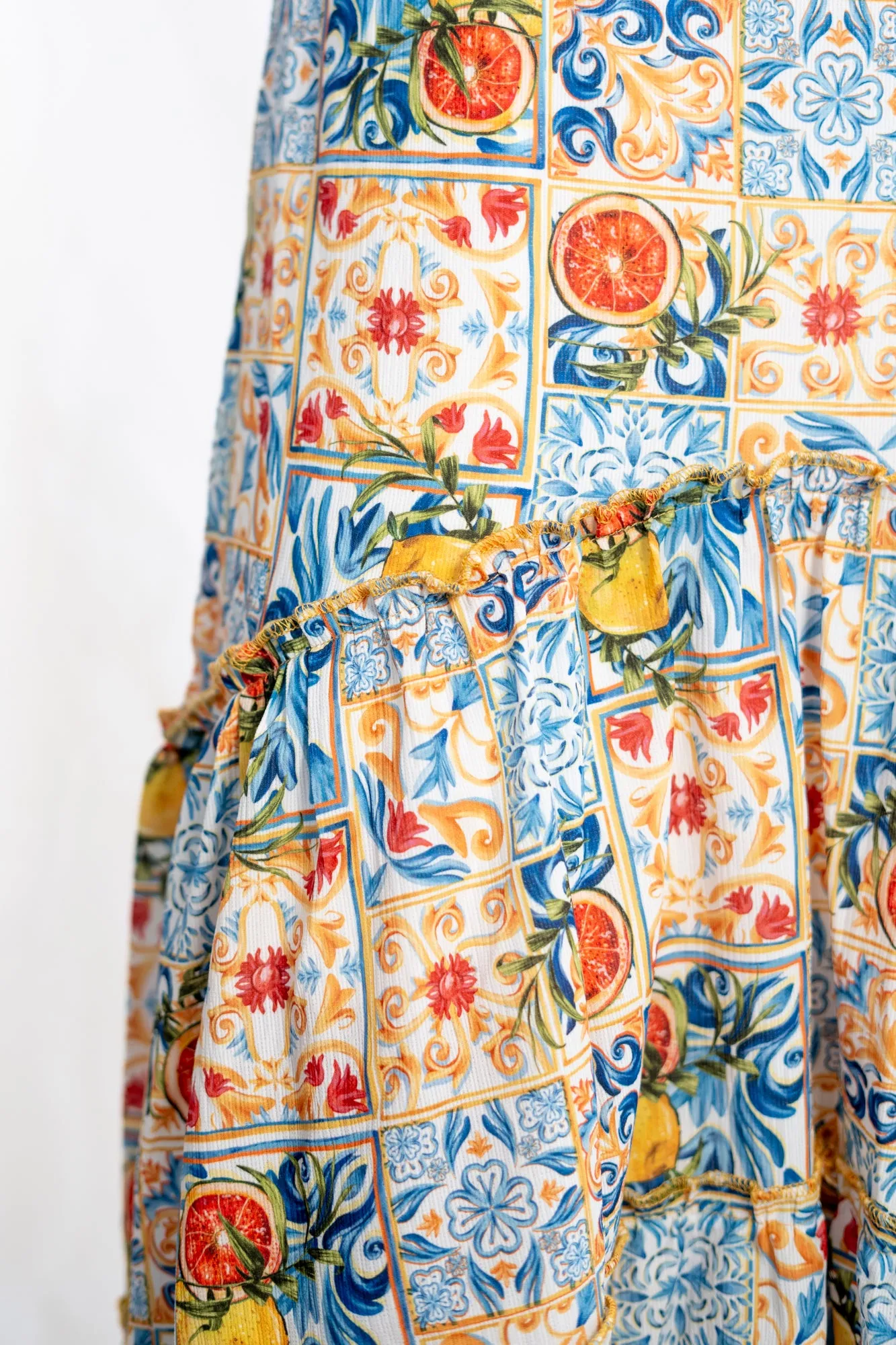 Maxi Dress Lemon print