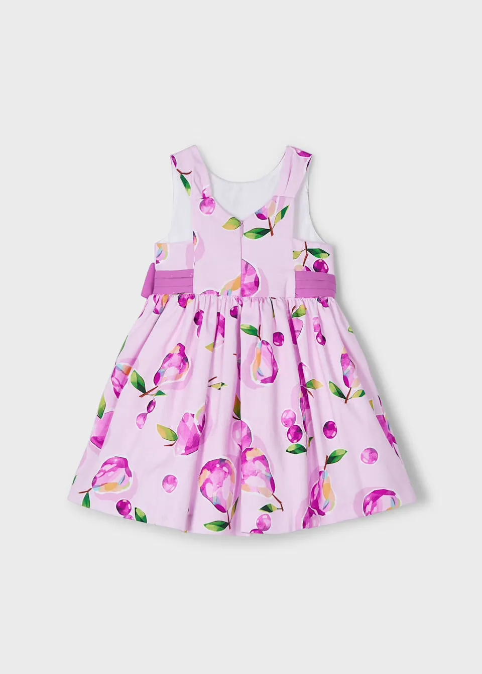 Mayoral Girls Printed Dress 3917 Mauve Fruit