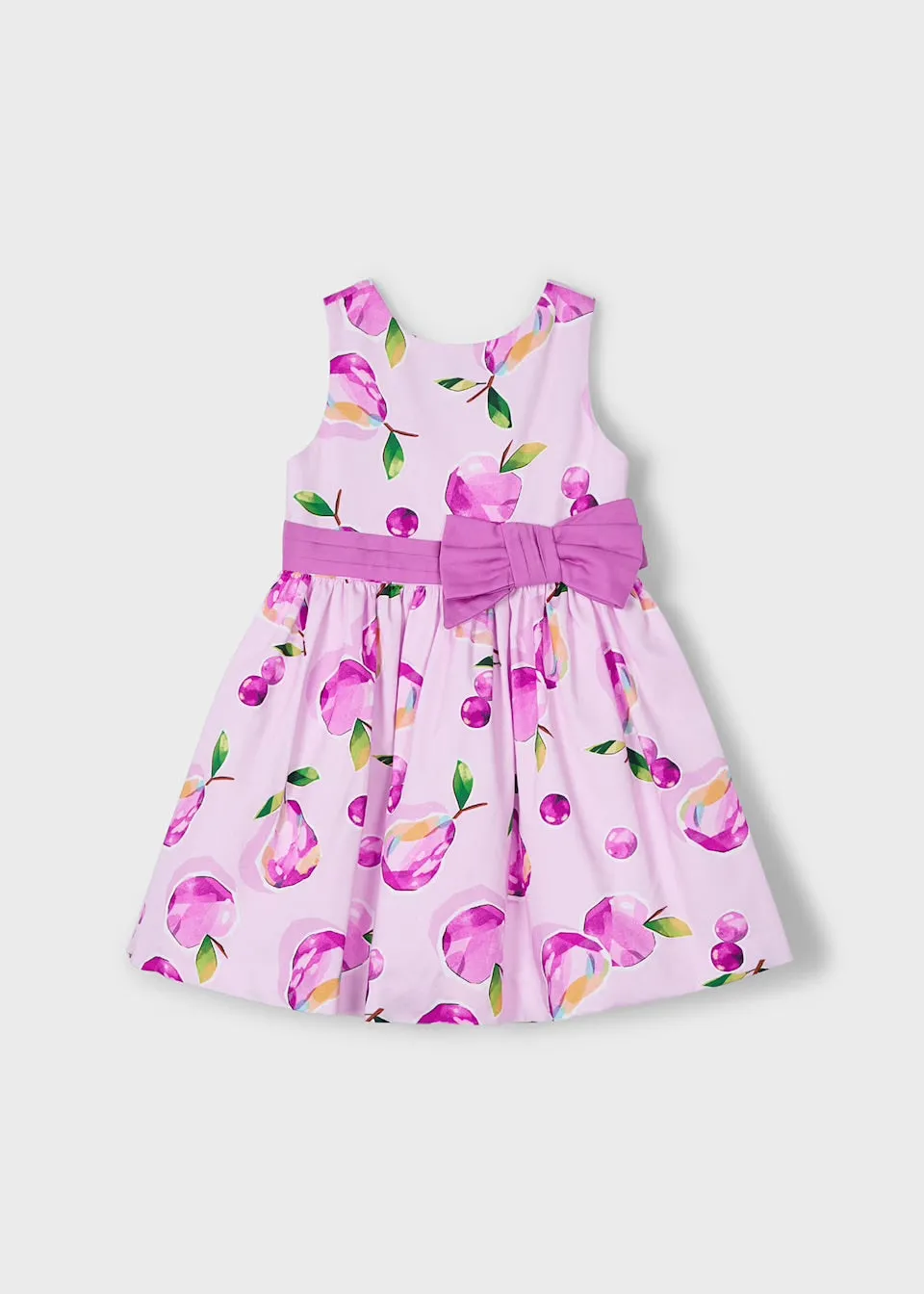 Mayoral Girls Printed Dress 3917 Mauve Fruit