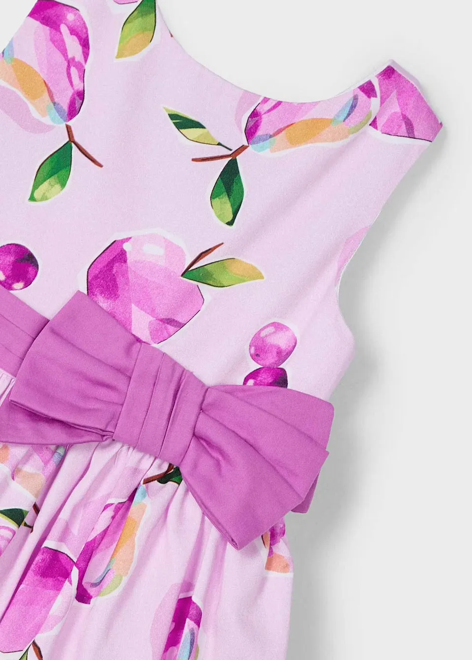Mayoral Girls Printed Dress 3917 Mauve Fruit