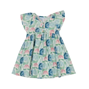 Mayoral Girls Printed Dress - Mint