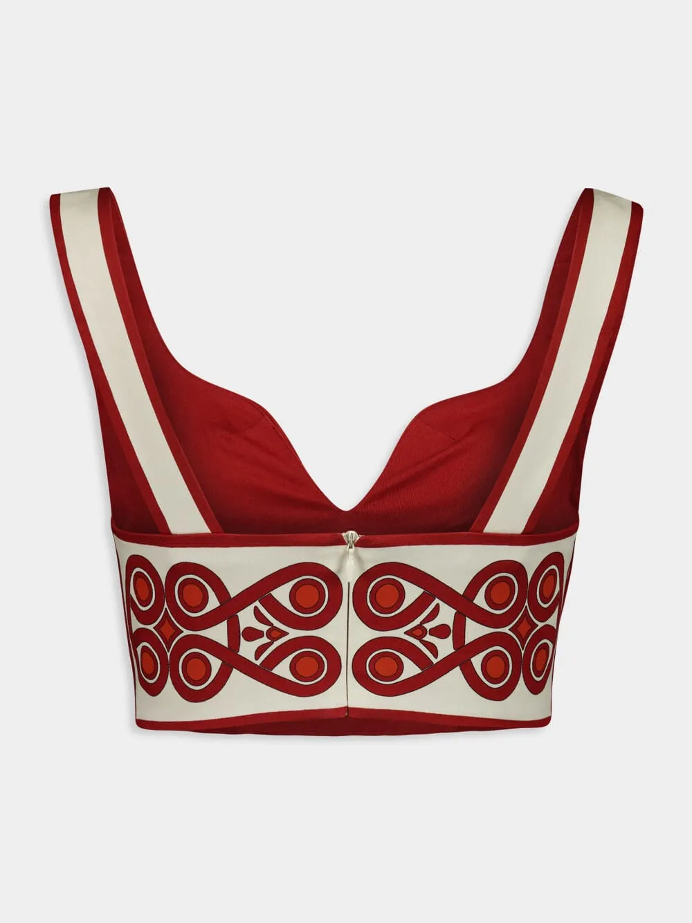 Medallion Placée Cream Baia Crop Top