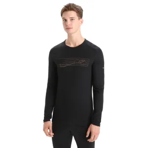 Men's 200 Oasis L/S Crewe Ski Stripes