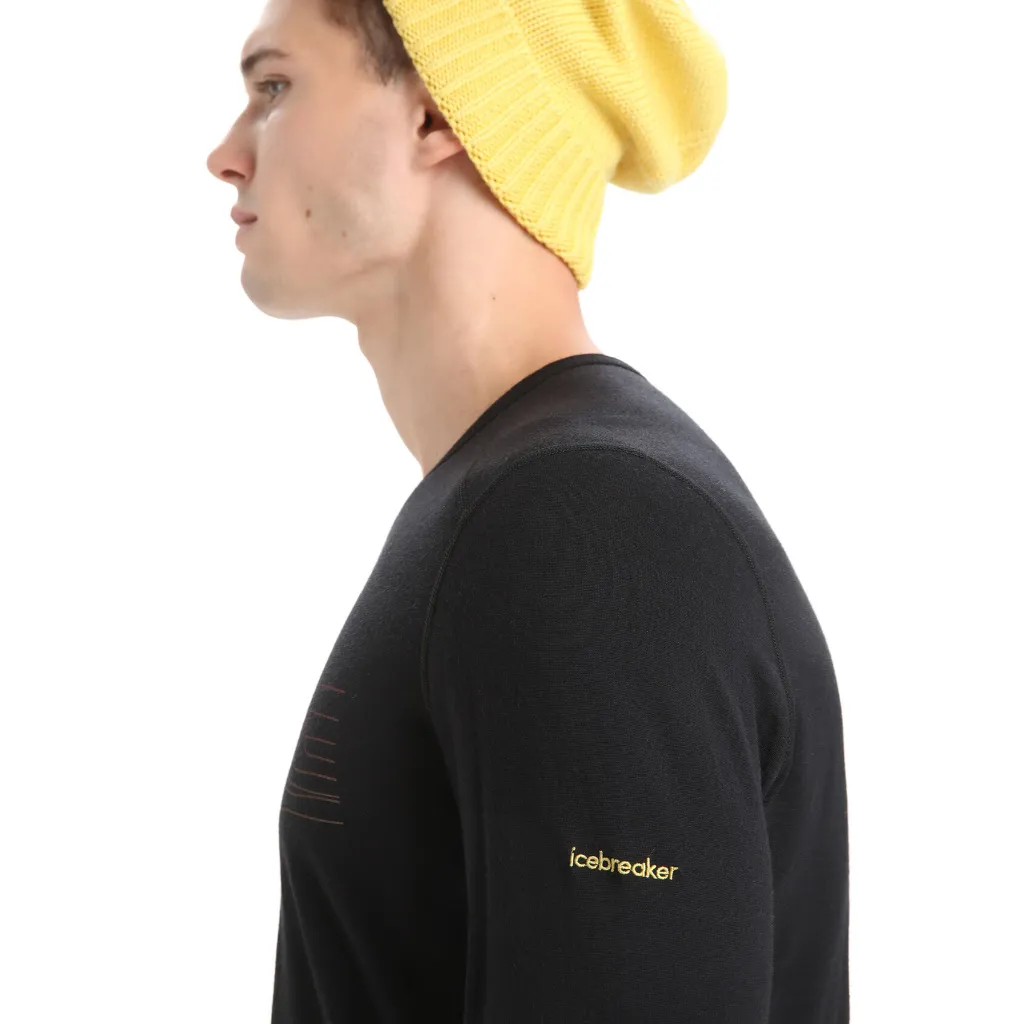 Men's 200 Oasis L/S Crewe Ski Stripes