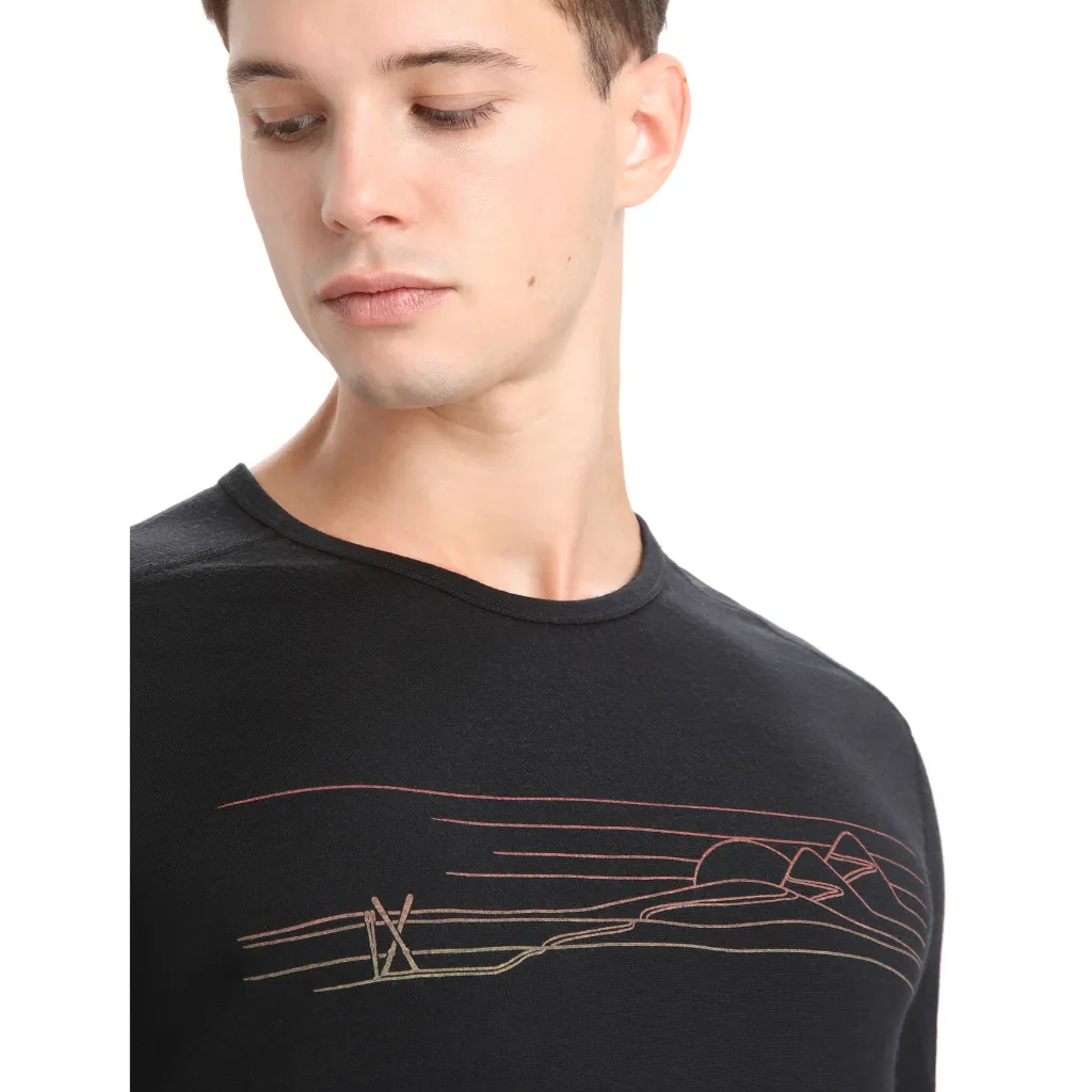 Men's 200 Oasis L/S Crewe Ski Stripes