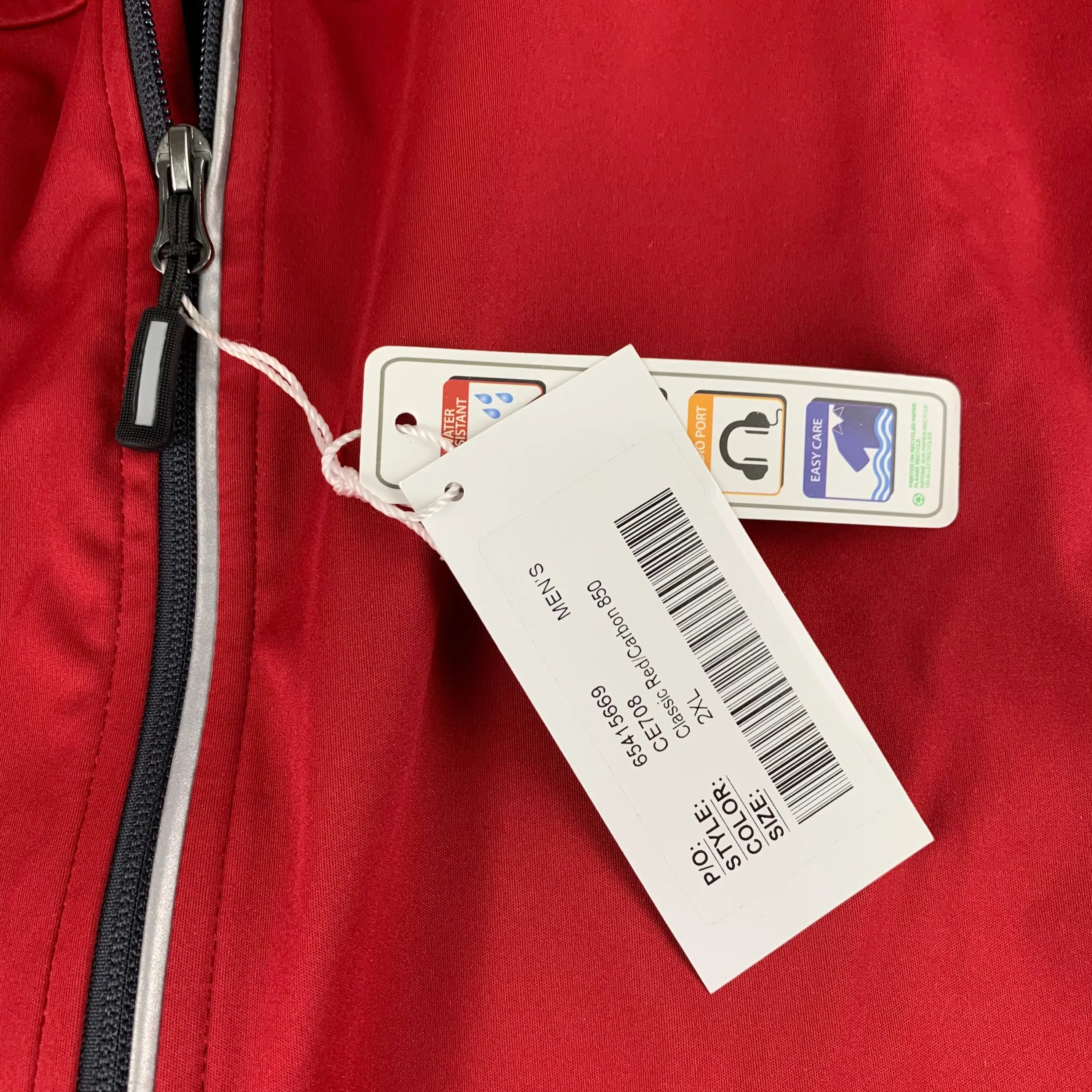 Men's Full Zip Stretch Reflective Breathable Jacket