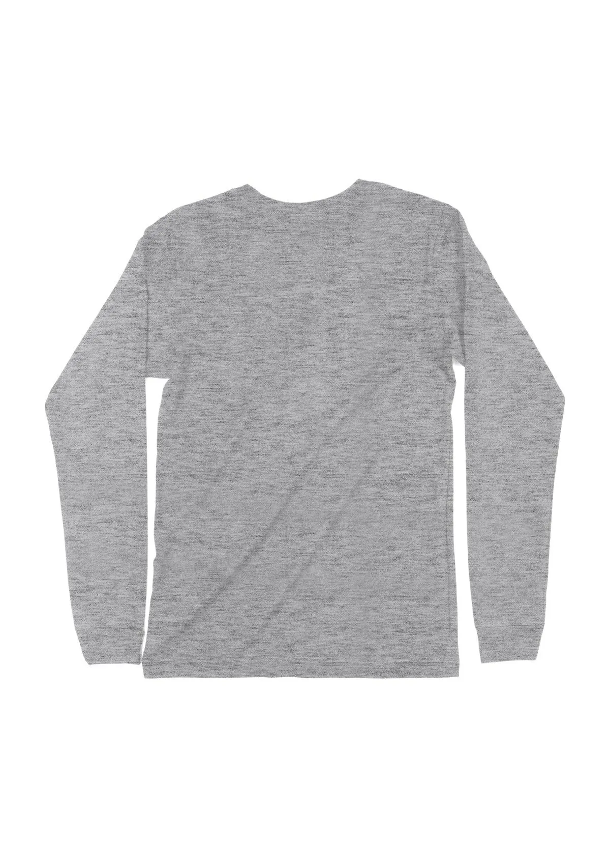 Men's Long Sleeve Crew Neck T-Shirt Athletic Gray