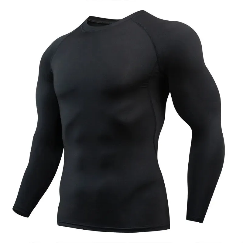 Men's Running Sport T-Shirt - Compression Fitness Tops Tee, Quick Dry Tight Training Gym Sport Running Shirt