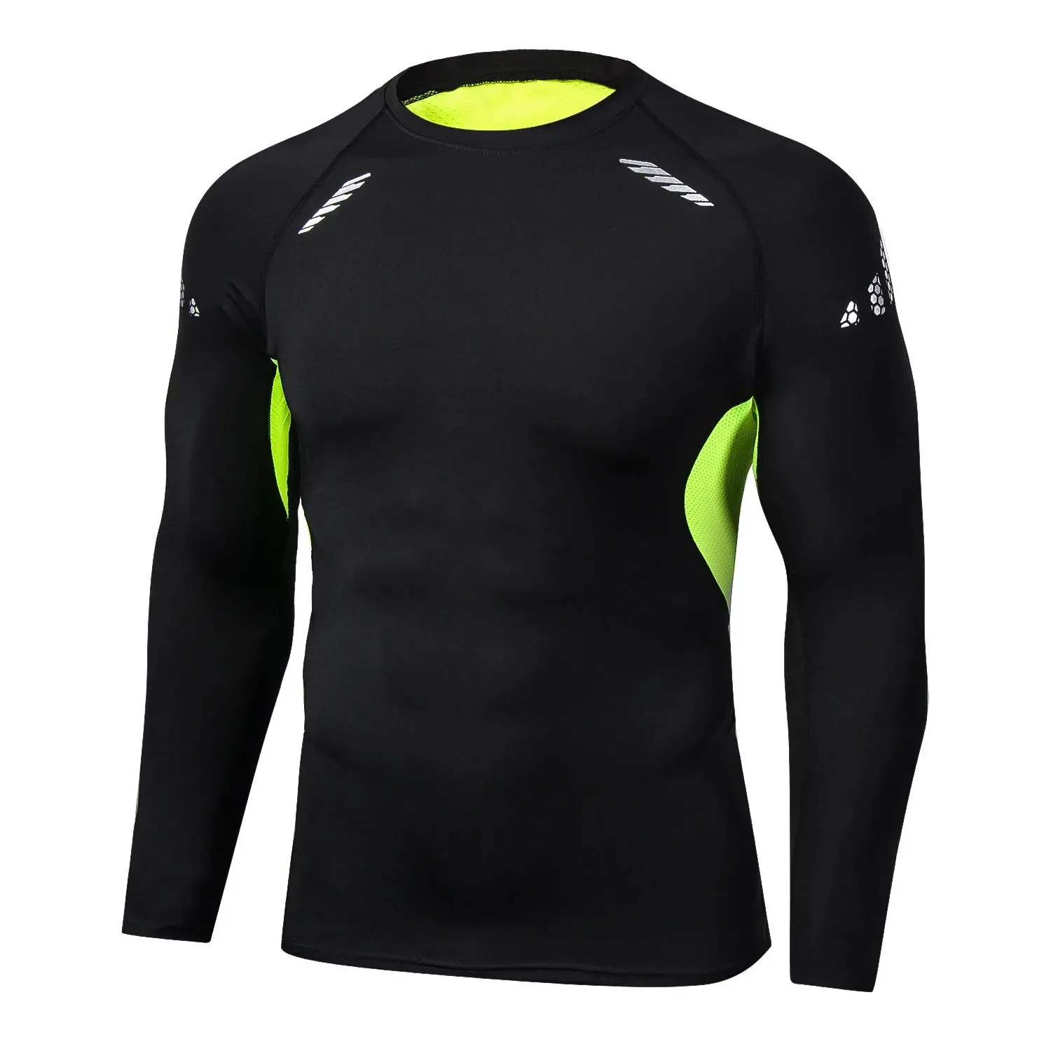 Men's Running Sport T-Shirt - Compression Fitness Tops Tee, Quick Dry Tight Training Gym Sport Running Shirt