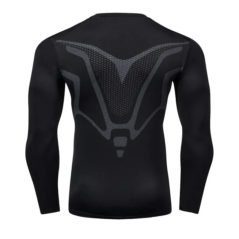 Men's Running Sport T-Shirt - Compression Fitness Tops Tee, Quick Dry Tight Training Gym Sport Running Shirt