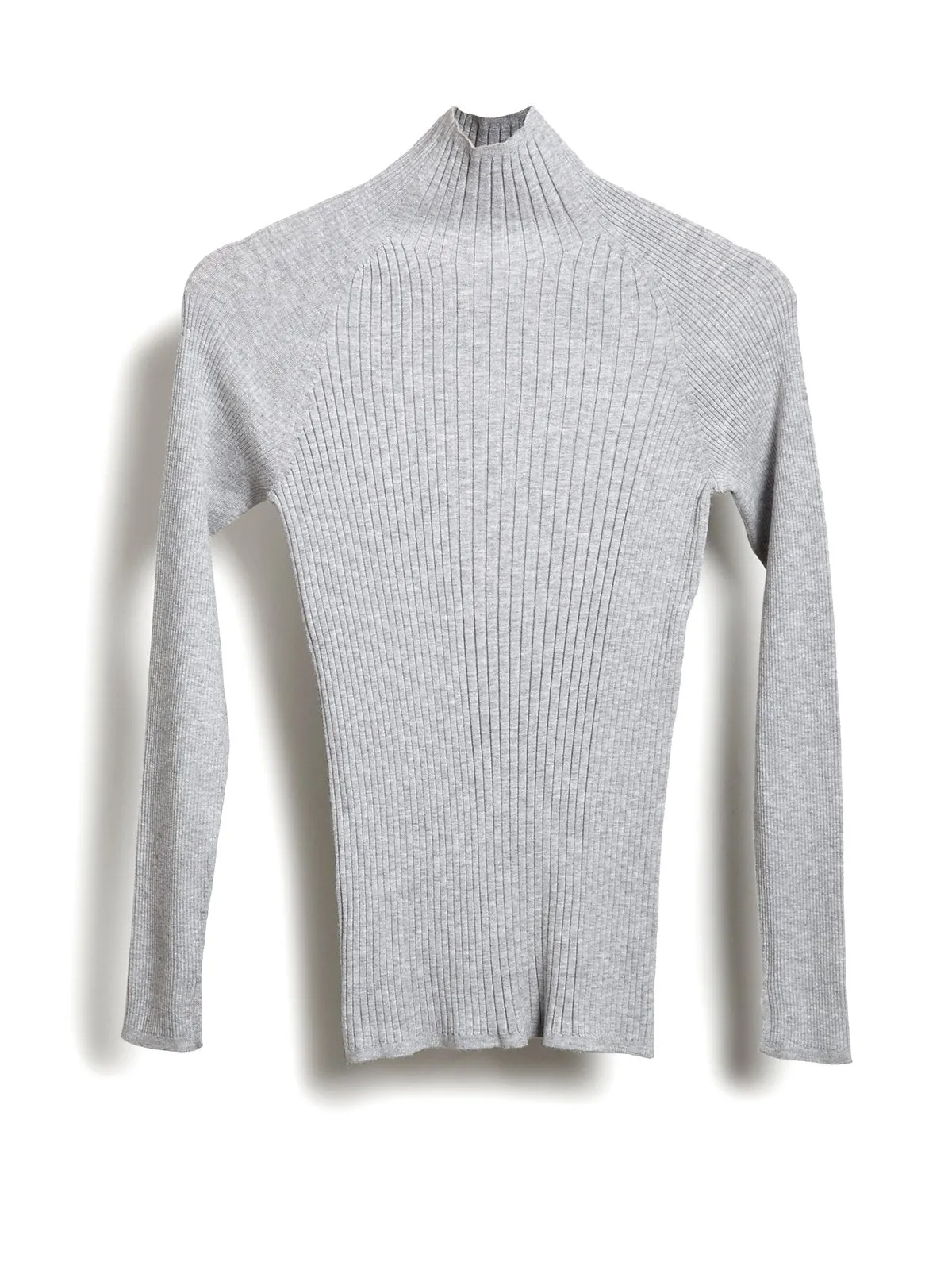 Mock Neck Rib Top, Sable