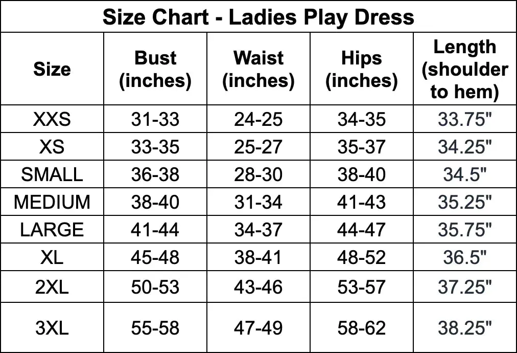 Oh Biscuits! Ladies' Play Dress
