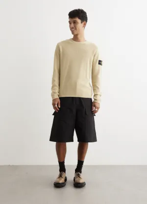 Organic Cotton Rib Zip Badge Knit